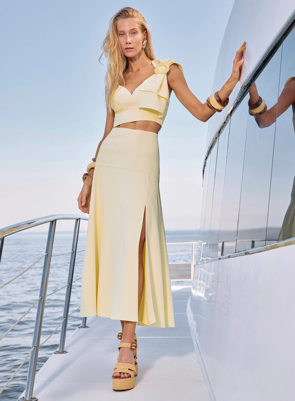 SK MIDI SET WITH BUCKLE DETAIL