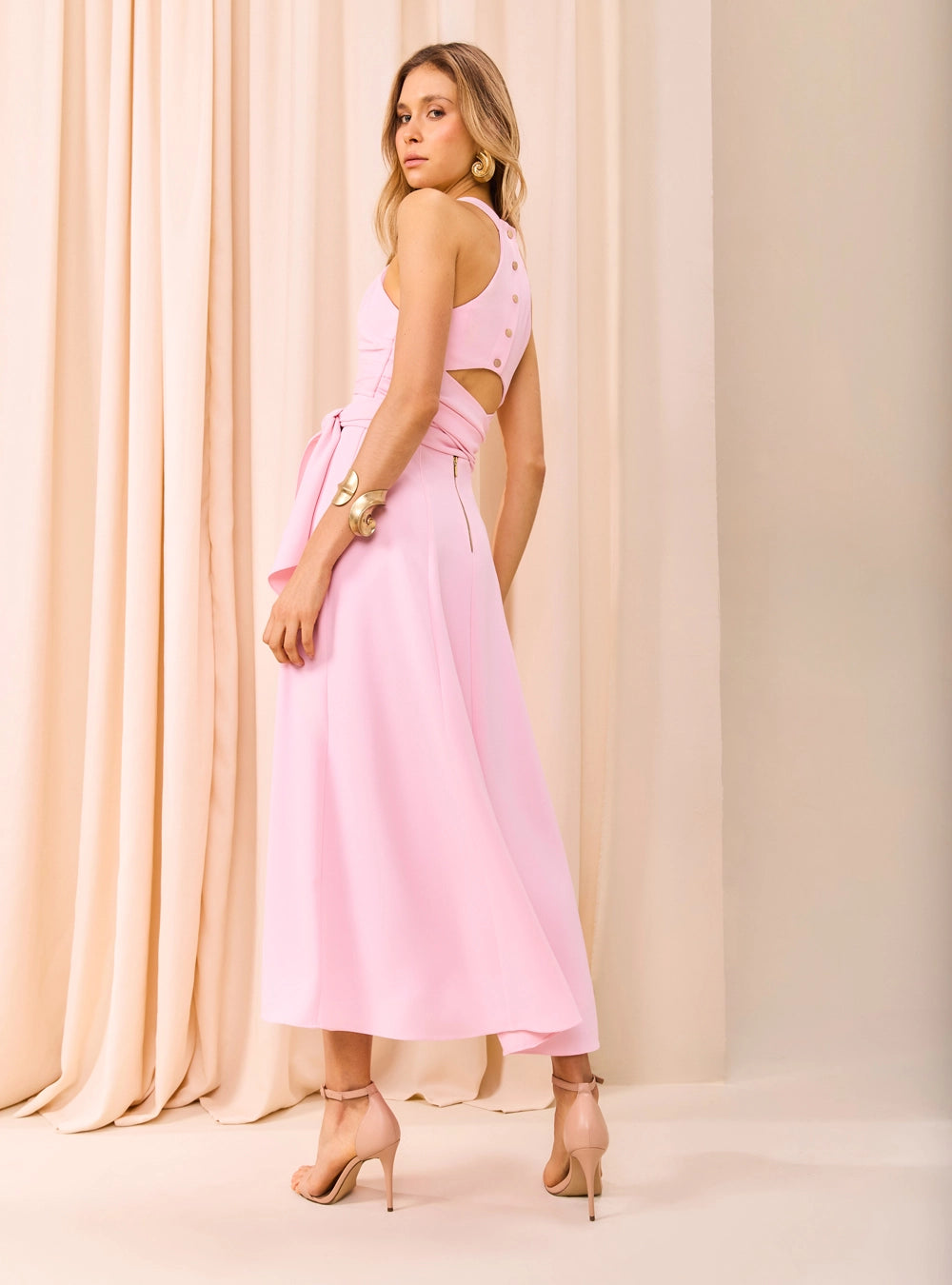 SK MIDI CROSSOVER DRESS