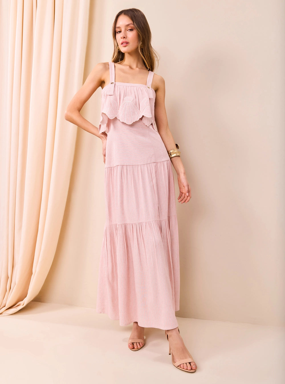 SK EMBROIDERY MAXI DRESS