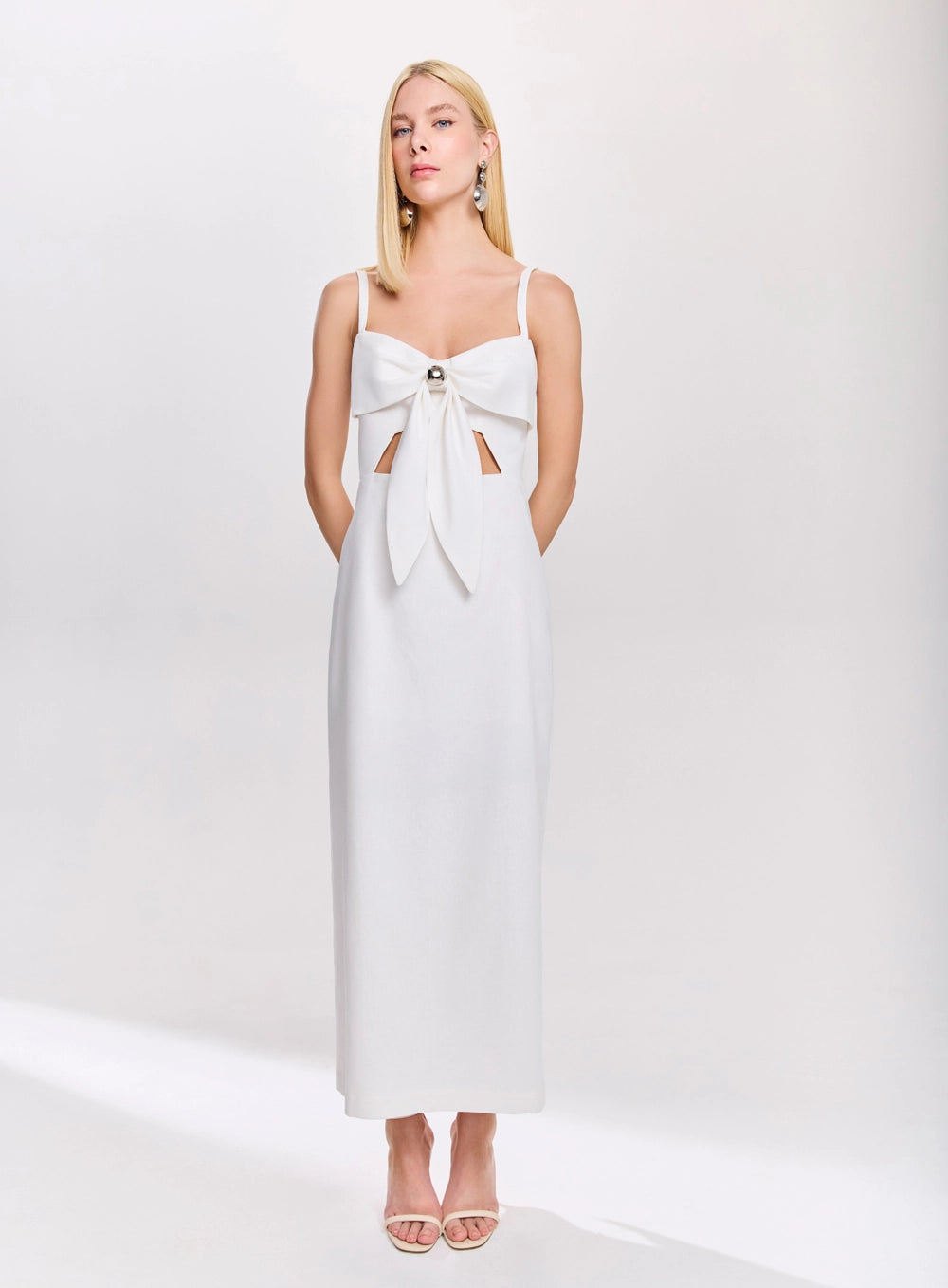 ESSENZA MIDI DRESS WITH BOW