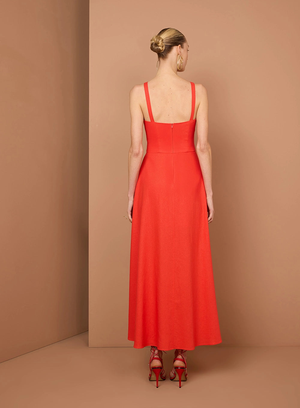 TD MAXI MIDI BUTTON DRESS