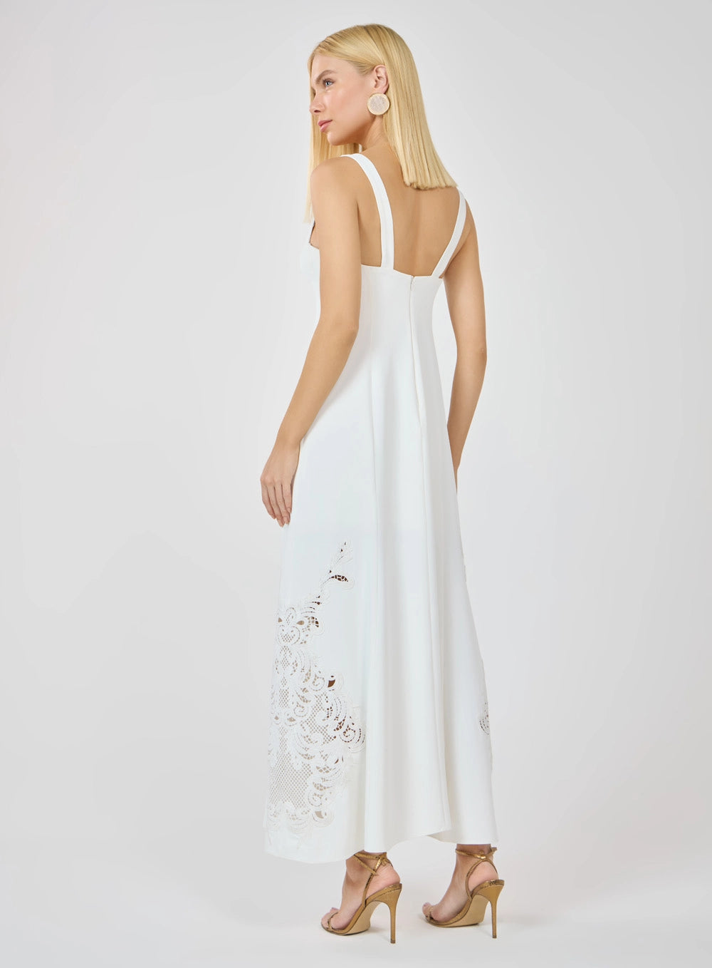 TD GUIPURE LACE APPLIQUE DRESS