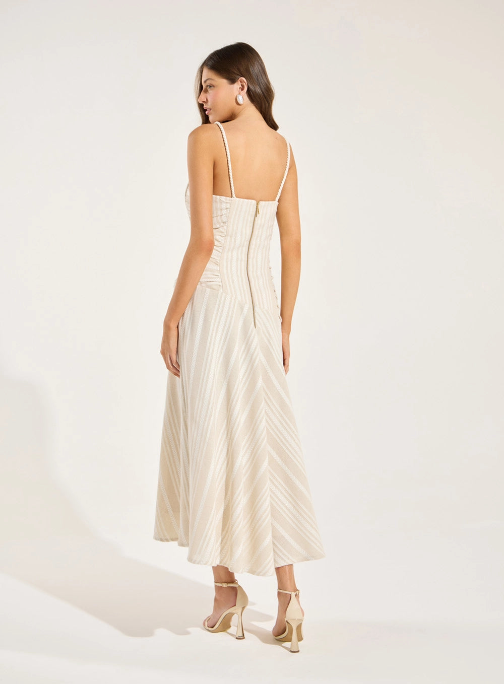 SK DRAPED MIDI DRESS