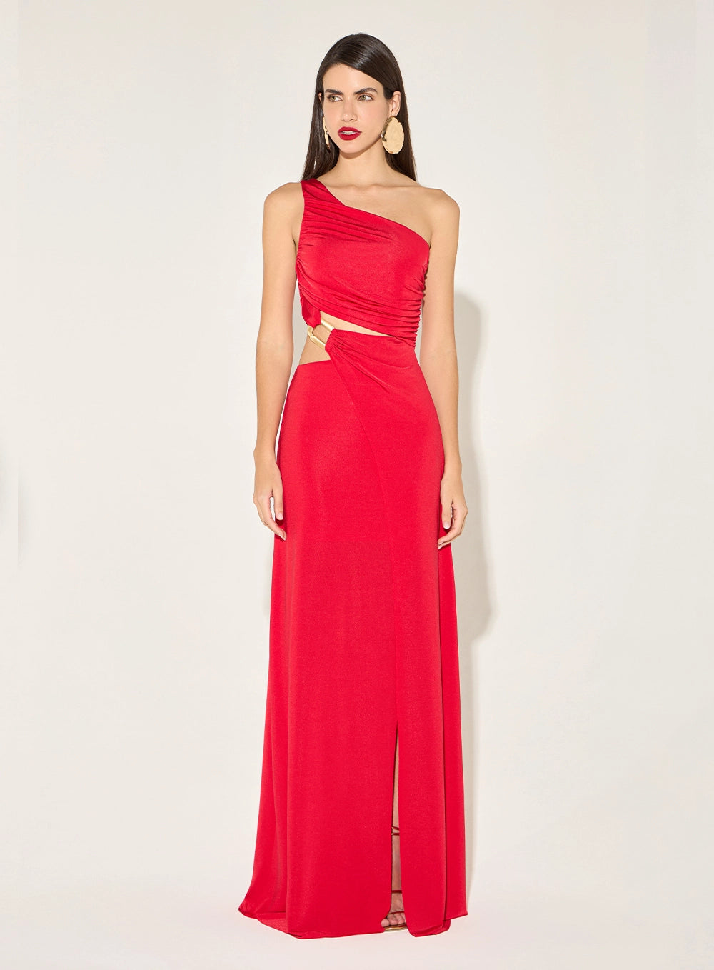 TD LONG STRATEGIC CUT OUT DRESS