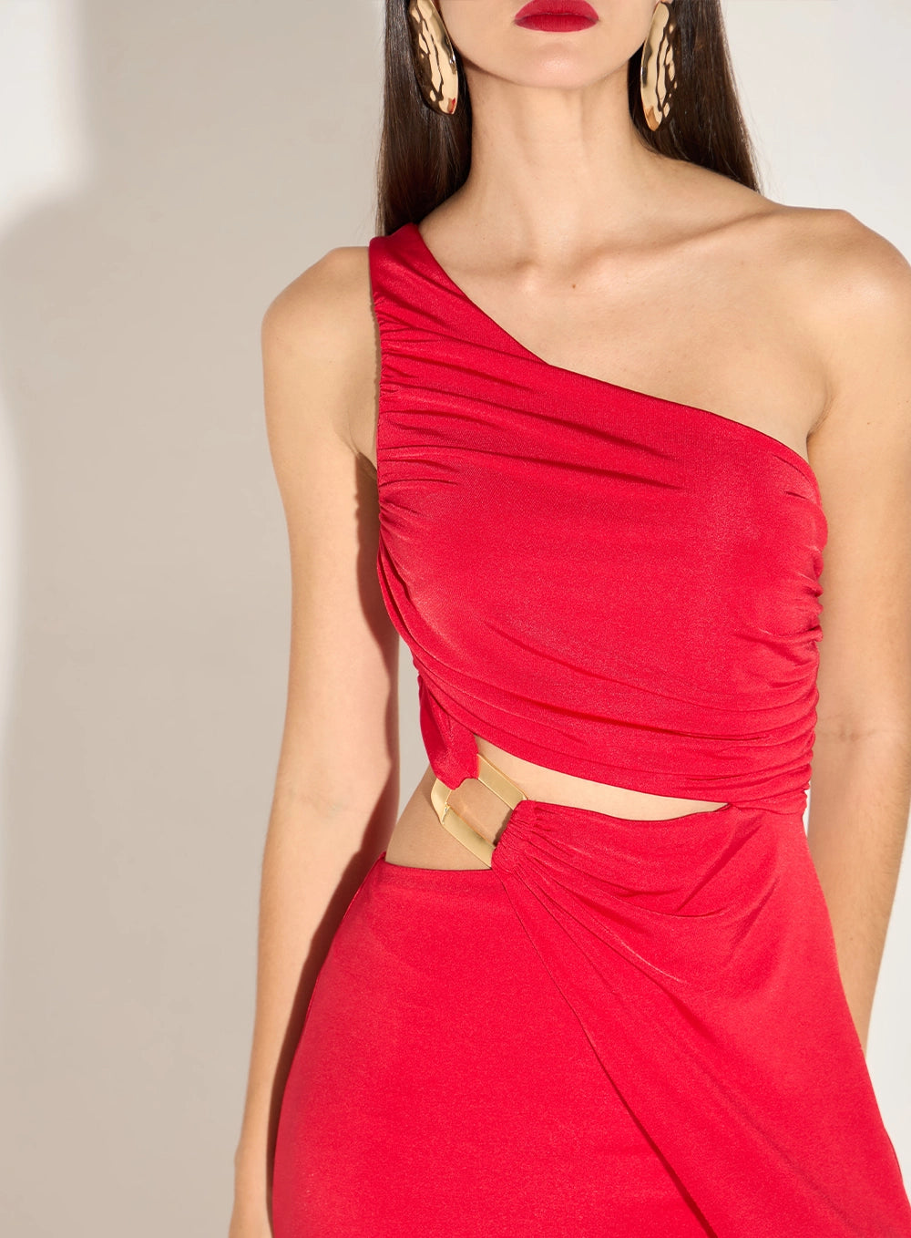 TD LONG STRATEGIC CUT OUT DRESS