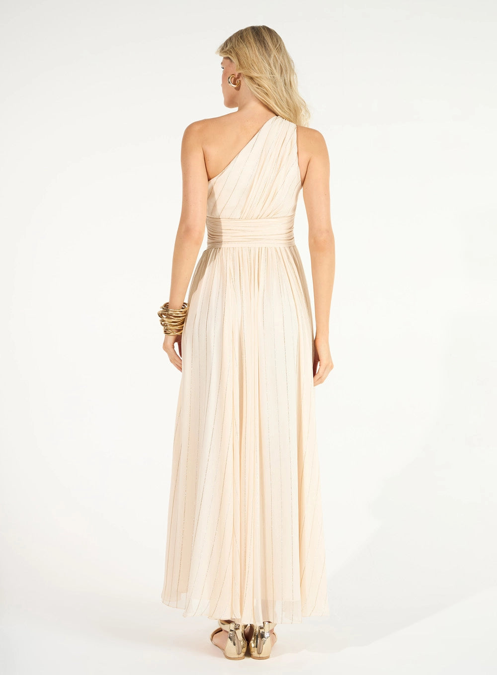 SK MAXI MIDI ONE SHOULDER DRESS