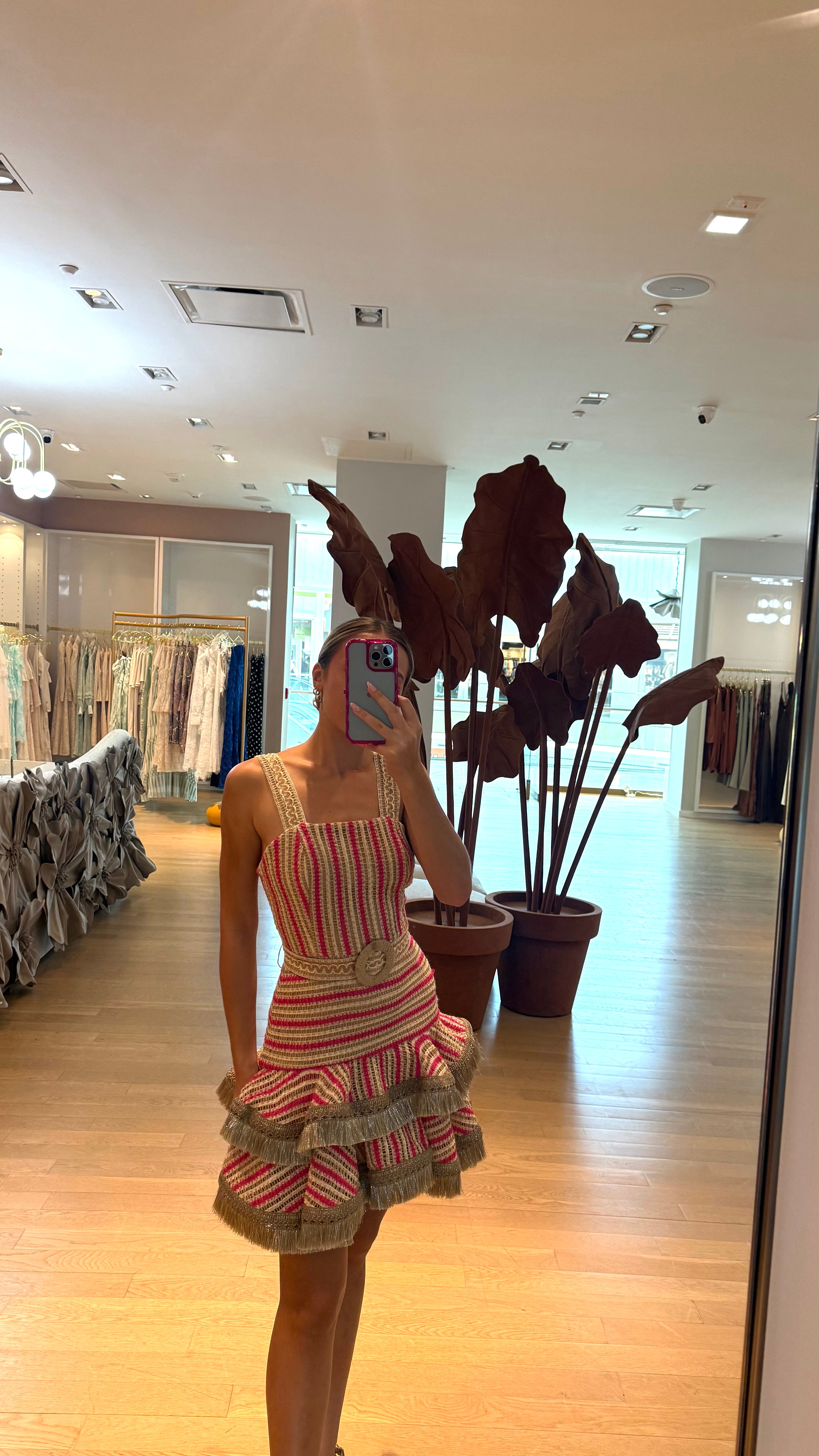 PB JUTE APRICOT DRESS