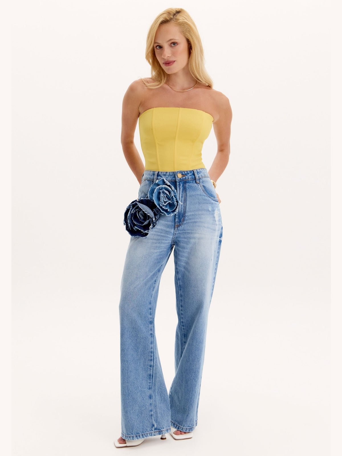 LP FULL LENGHT FLOWER JEANS