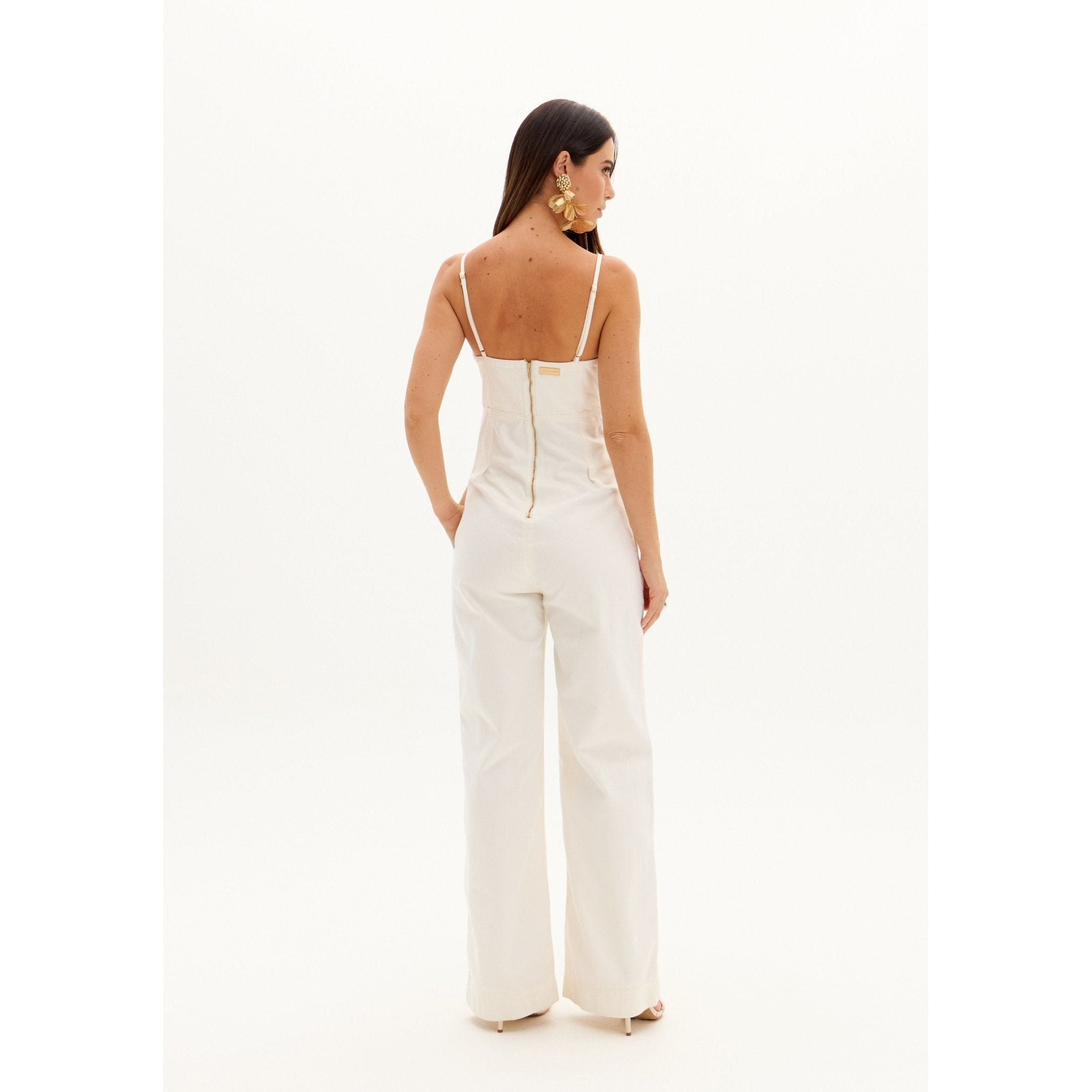 LP JEAN FLOWER JUMPSUIT