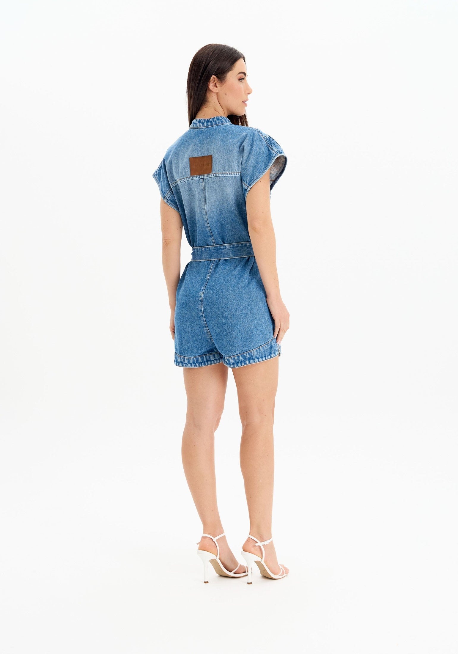 AMAR EMBROIDERY SHORT ROMPER