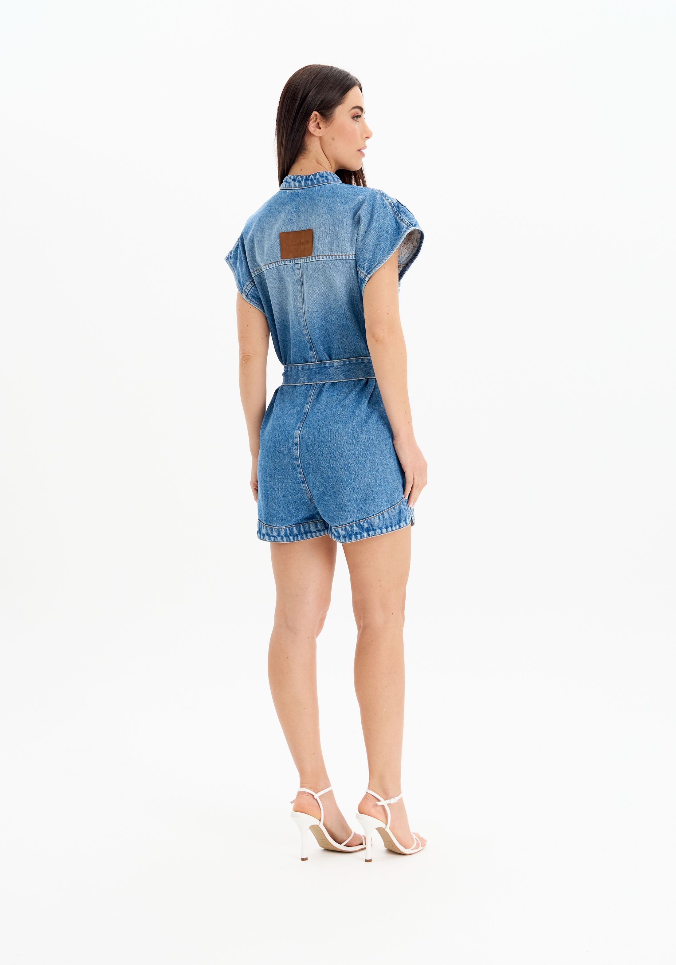 AMAR EMBROIDERY SHORT ROMPER