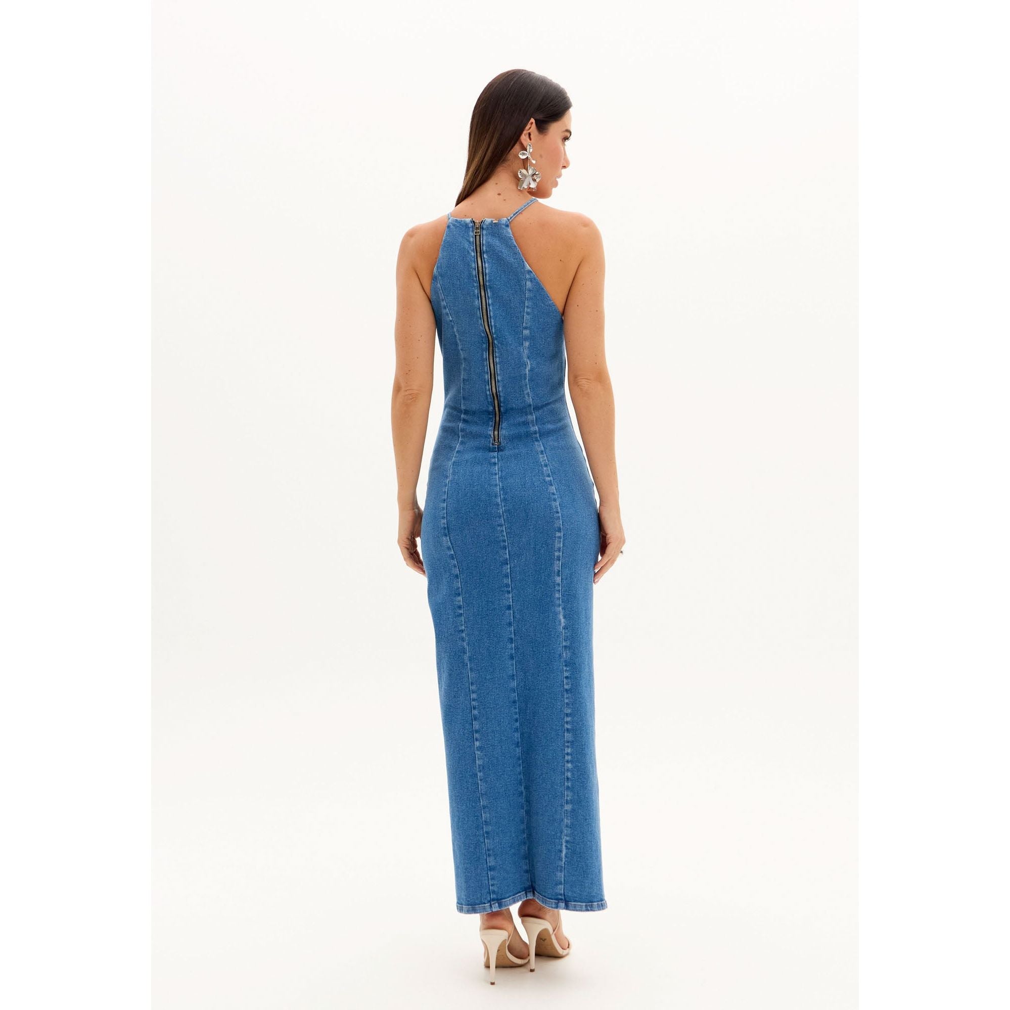 AMAR JEAN FLOWER DRESS