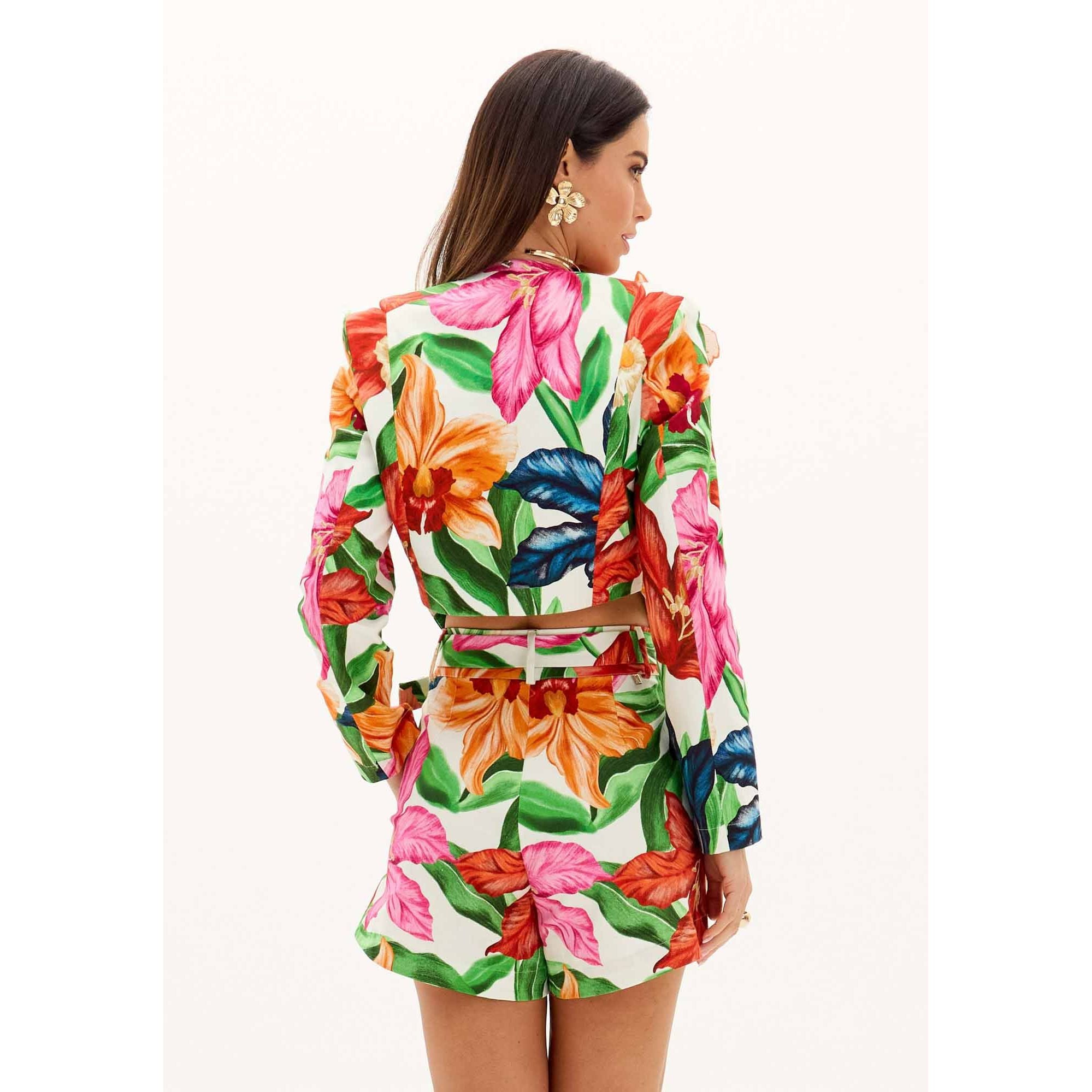 AMAR BOTANICAL FLOWER BLAZET SET