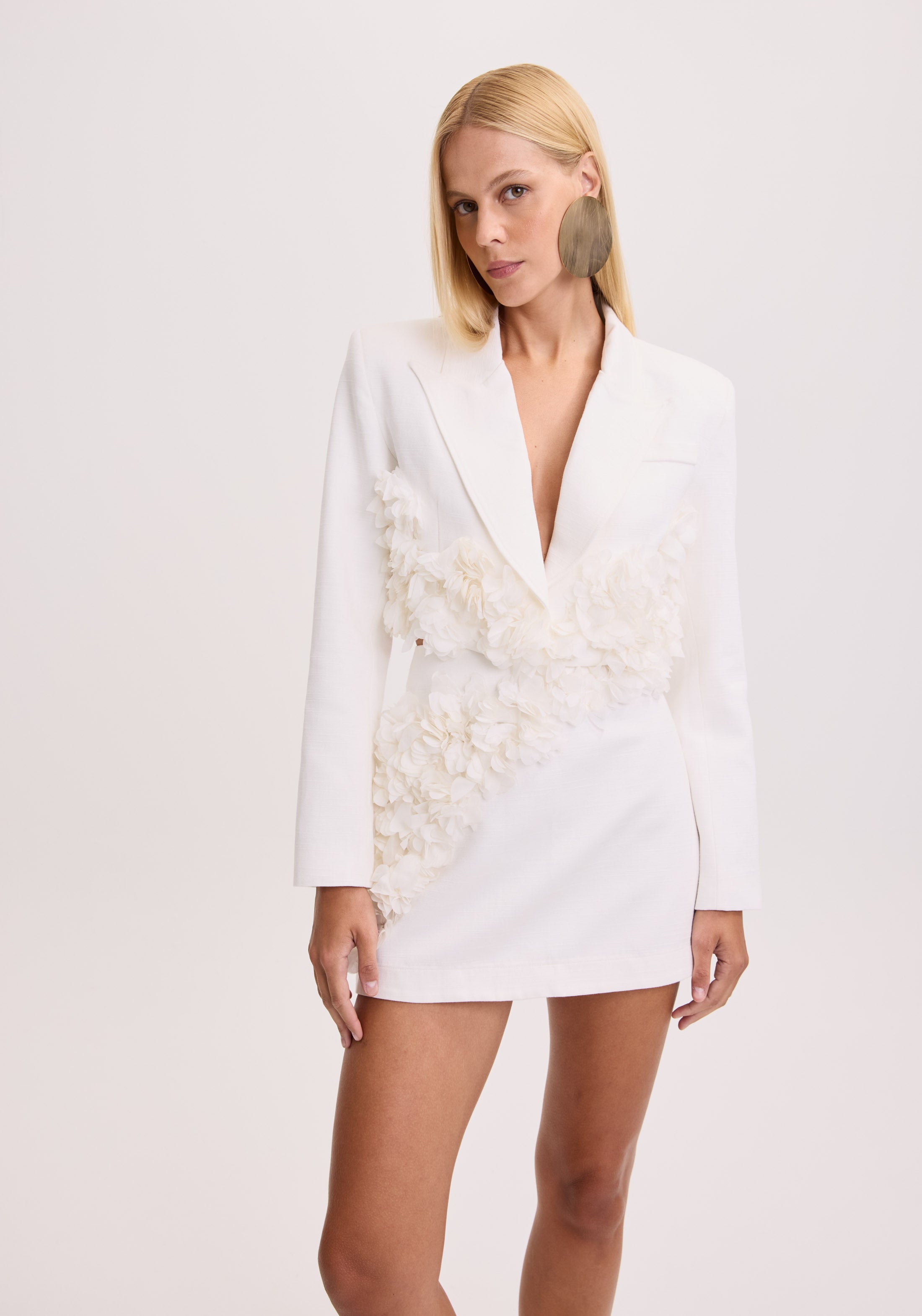 AMAR APLIQUE SHORT SKIRT SET