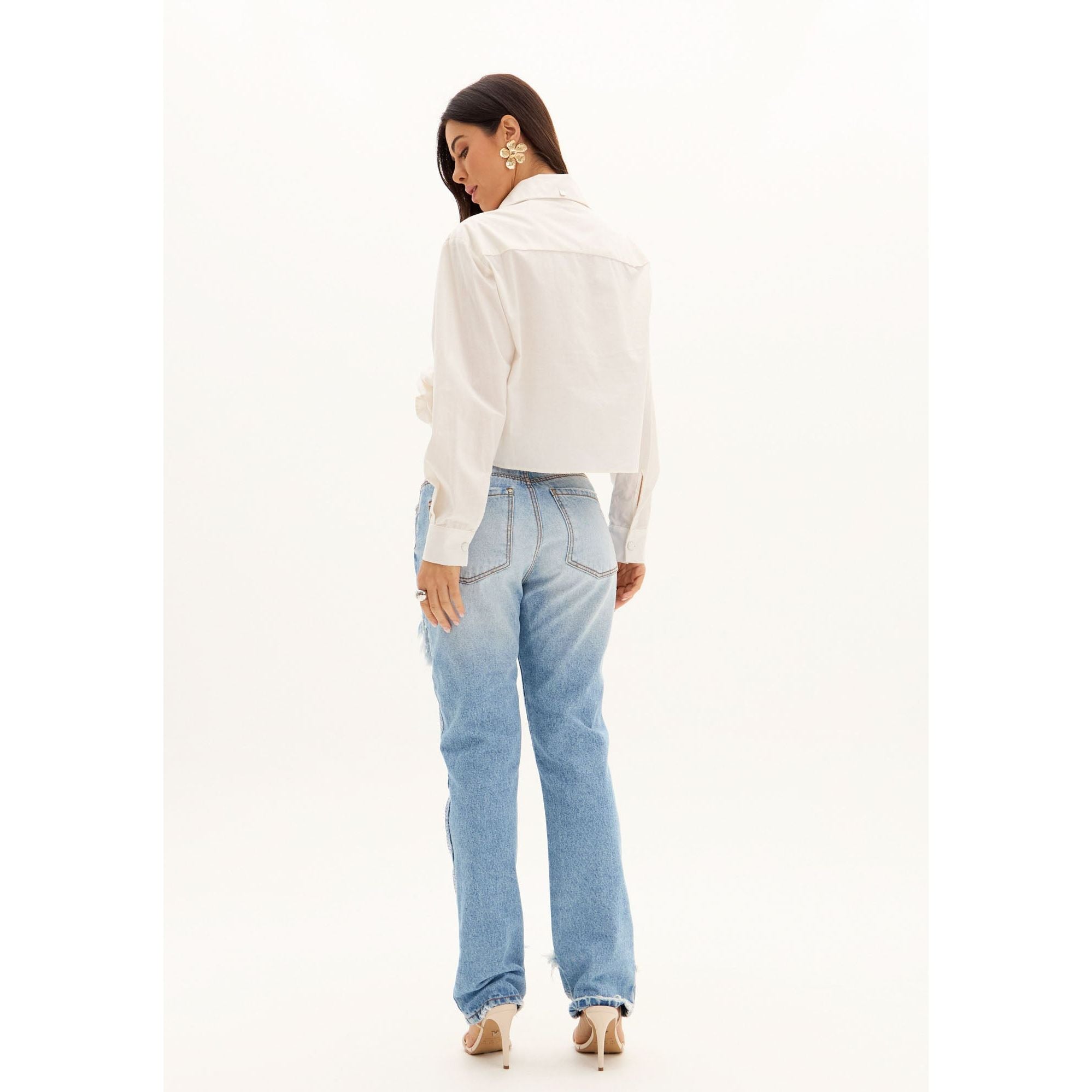AMAR LONG SLEEVE SHIRT FLOWER