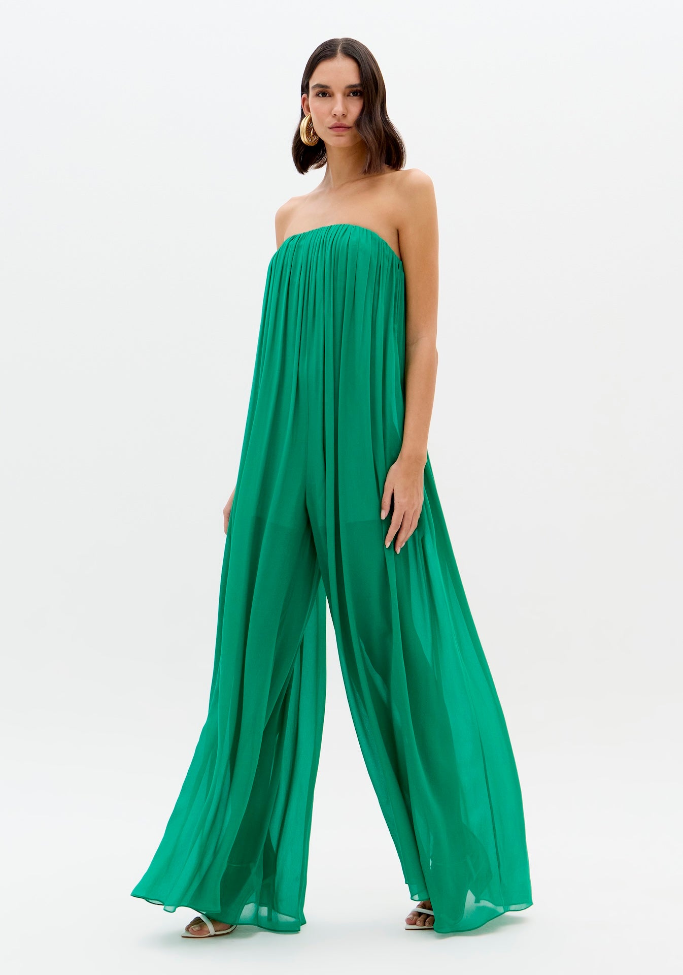 LP STRAPLESS GREEN JUMPSUIT