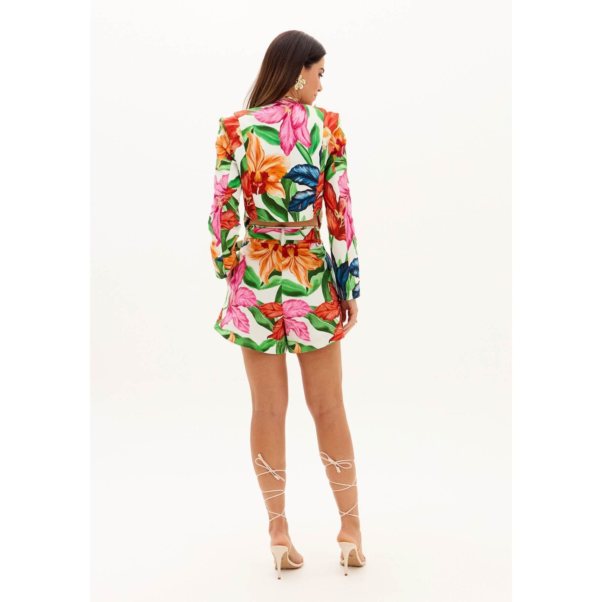 AMAR BOTANICAL FLOWER BLAZET SET