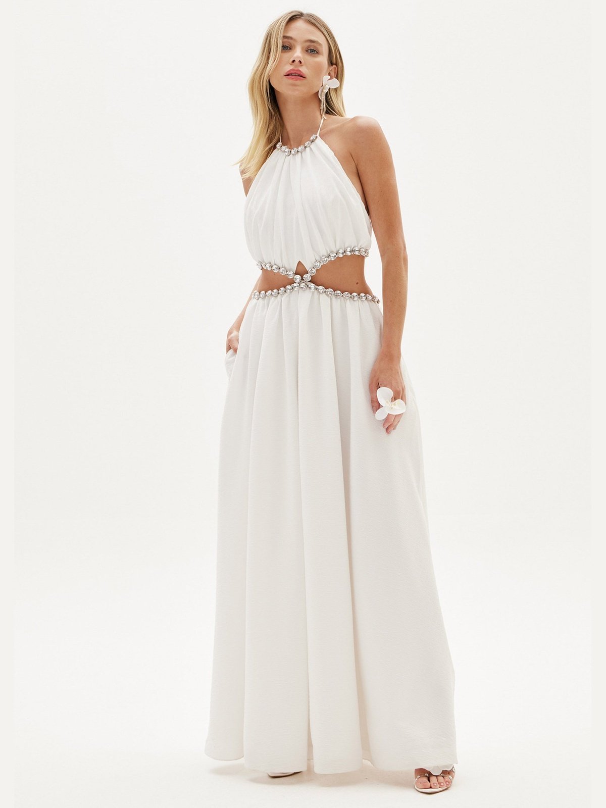 Amar White Gown Dress