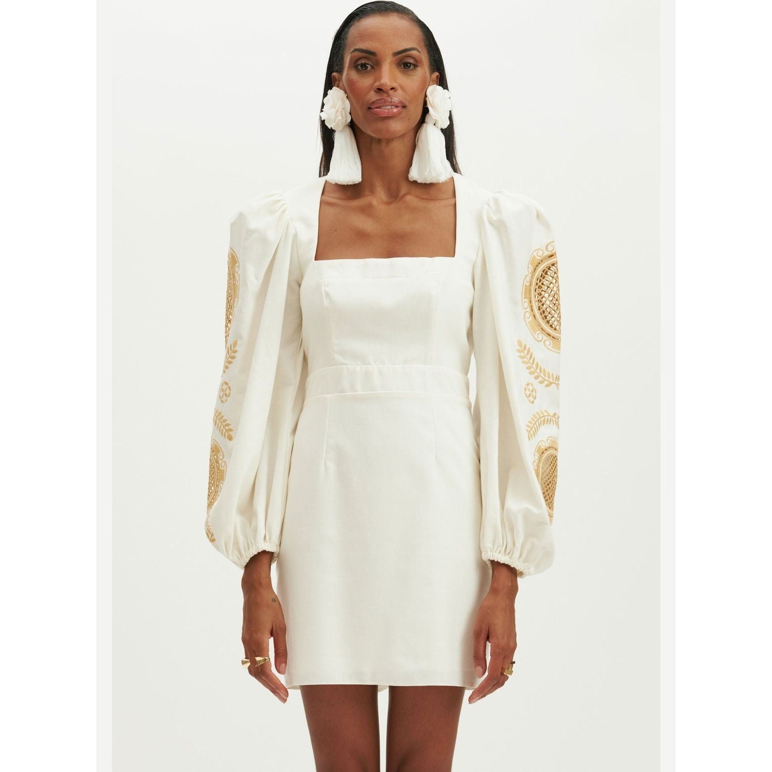 AMAR EMBROIDERED SHORT DRESS