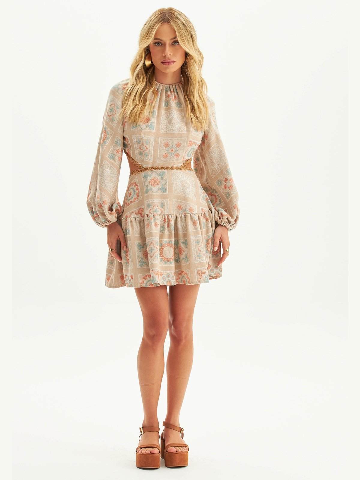 LP Mandala Short Backless Dress