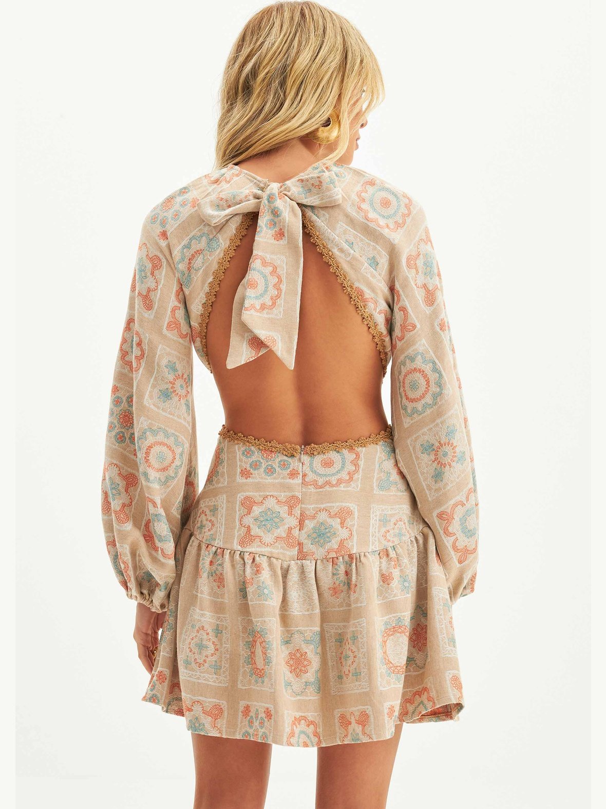 LP Mandala Short Backless Dress