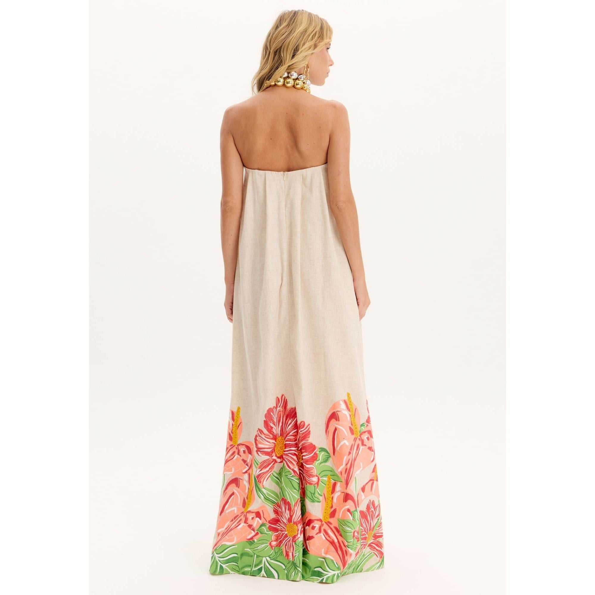 AMAR AMAPOLA STRAPLESS DRESS