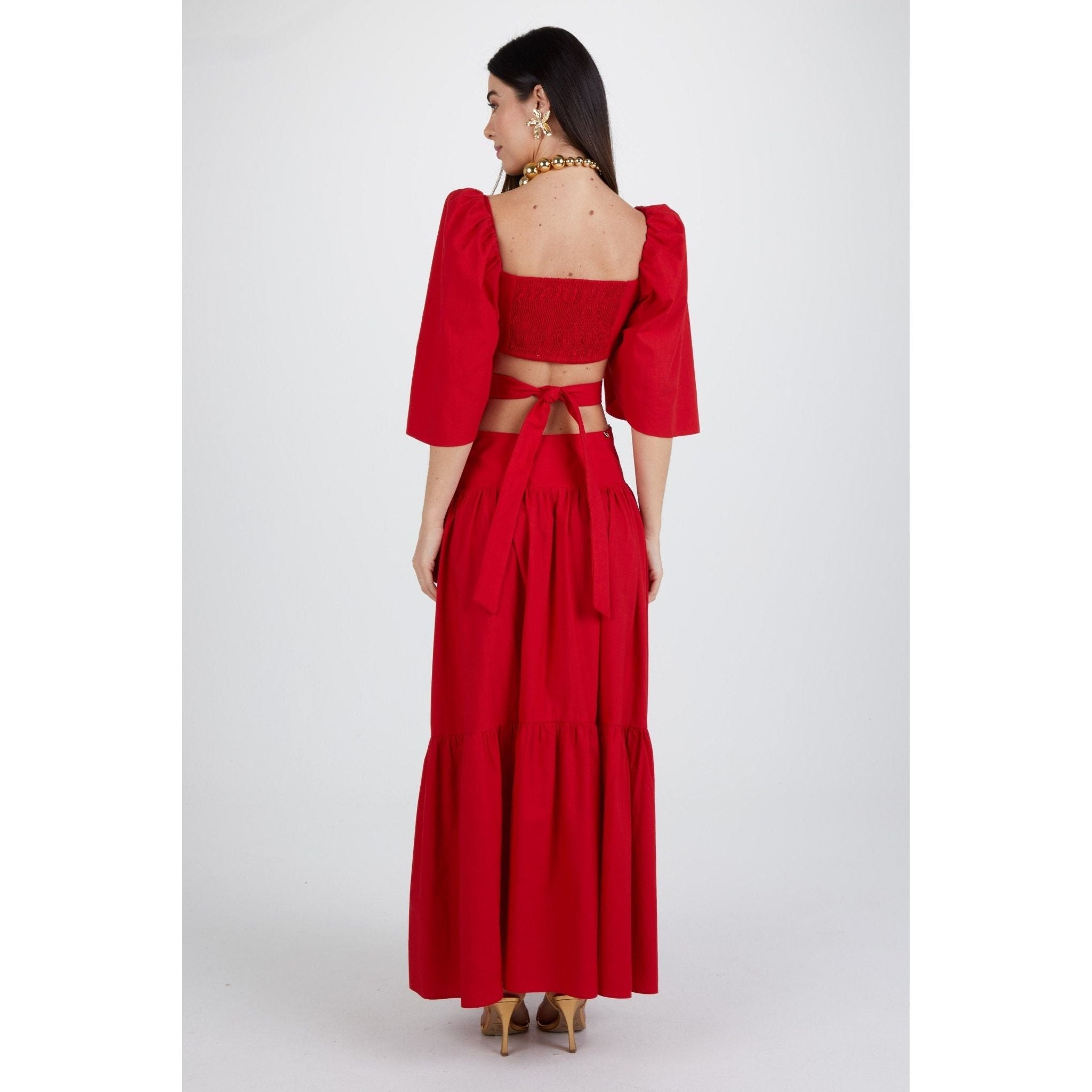 AMAR BRIGHT RED DRESS