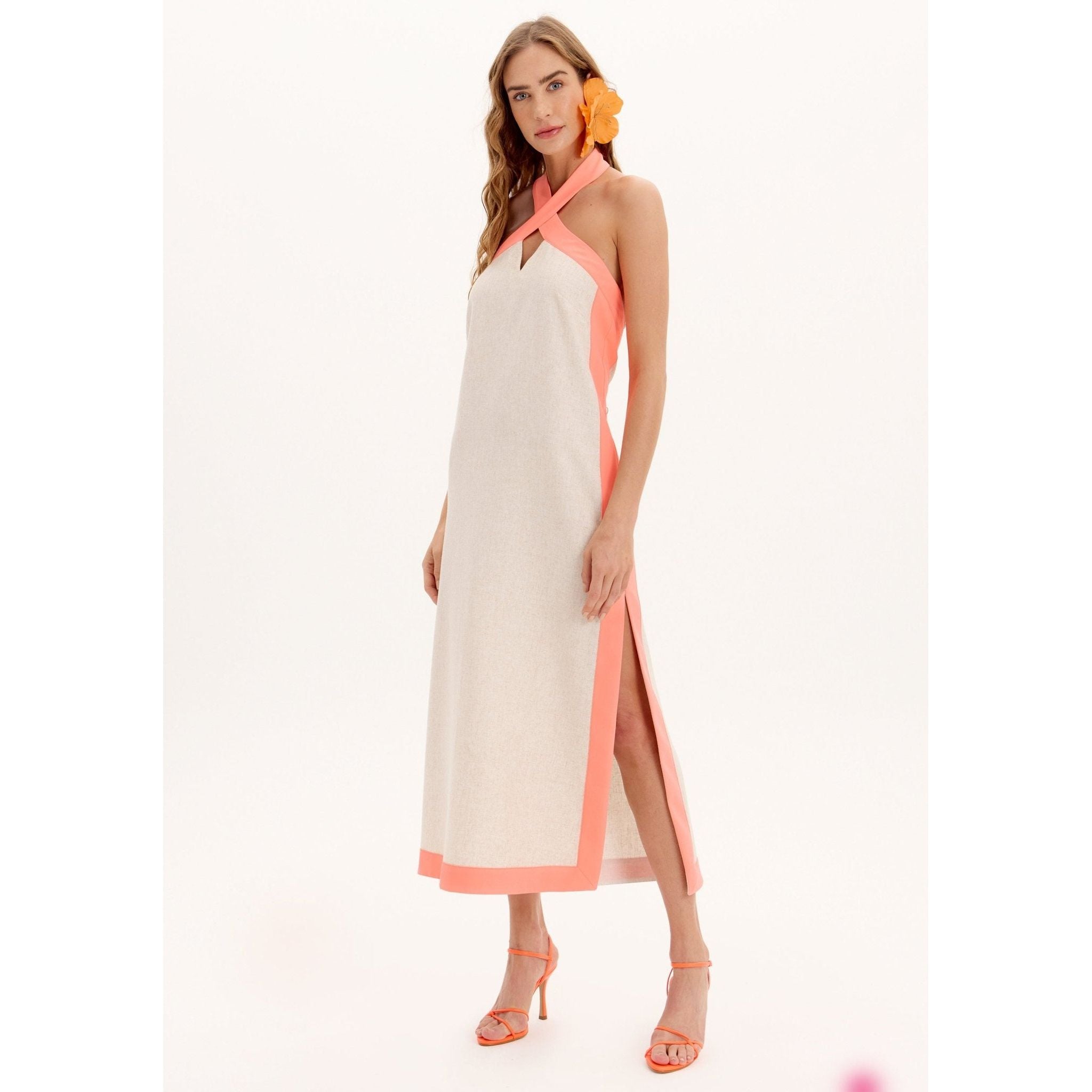 LP NEON HALTER DRESS