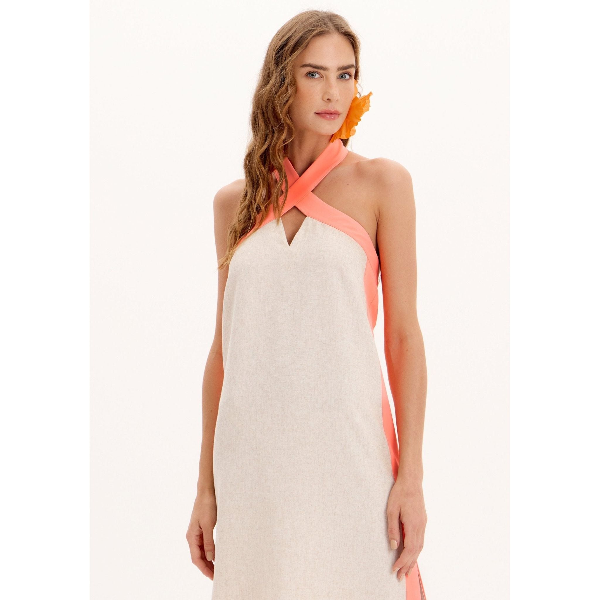 LP NEON HALTER DRESS