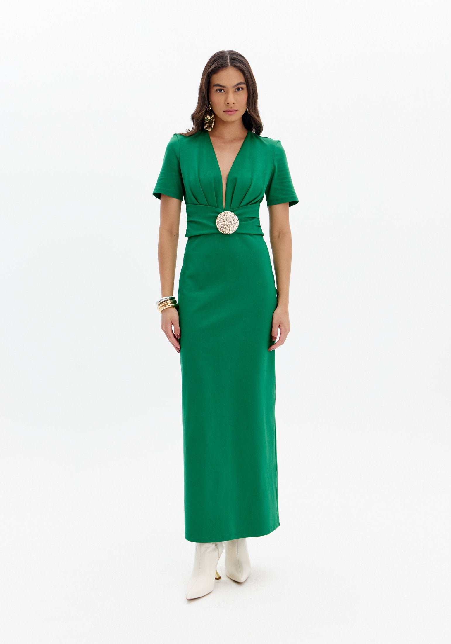 LP SUPER MIDI GOLD DETAIL DRESS