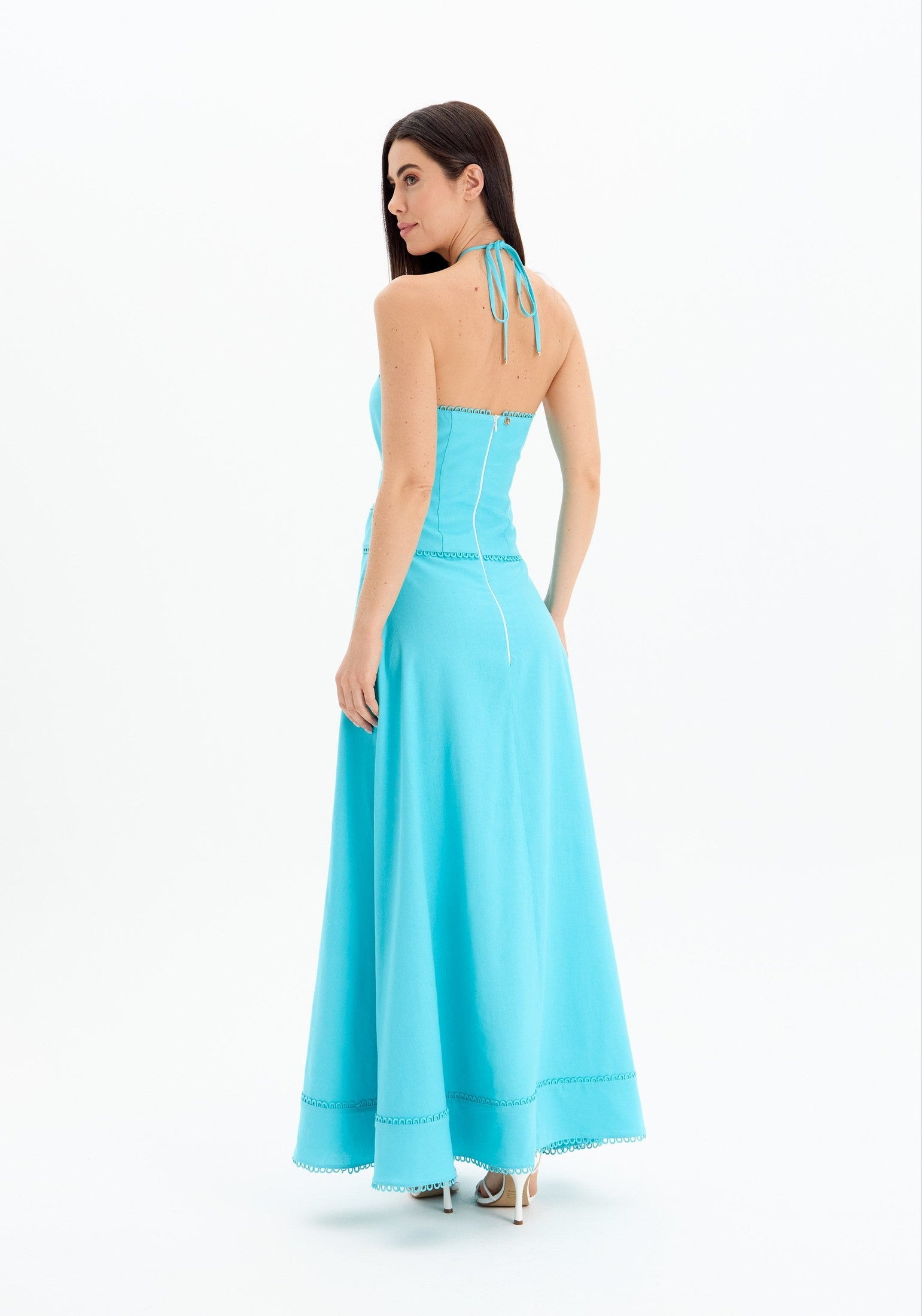 AMAR STRAPLESS SUPER MIDI DRESS