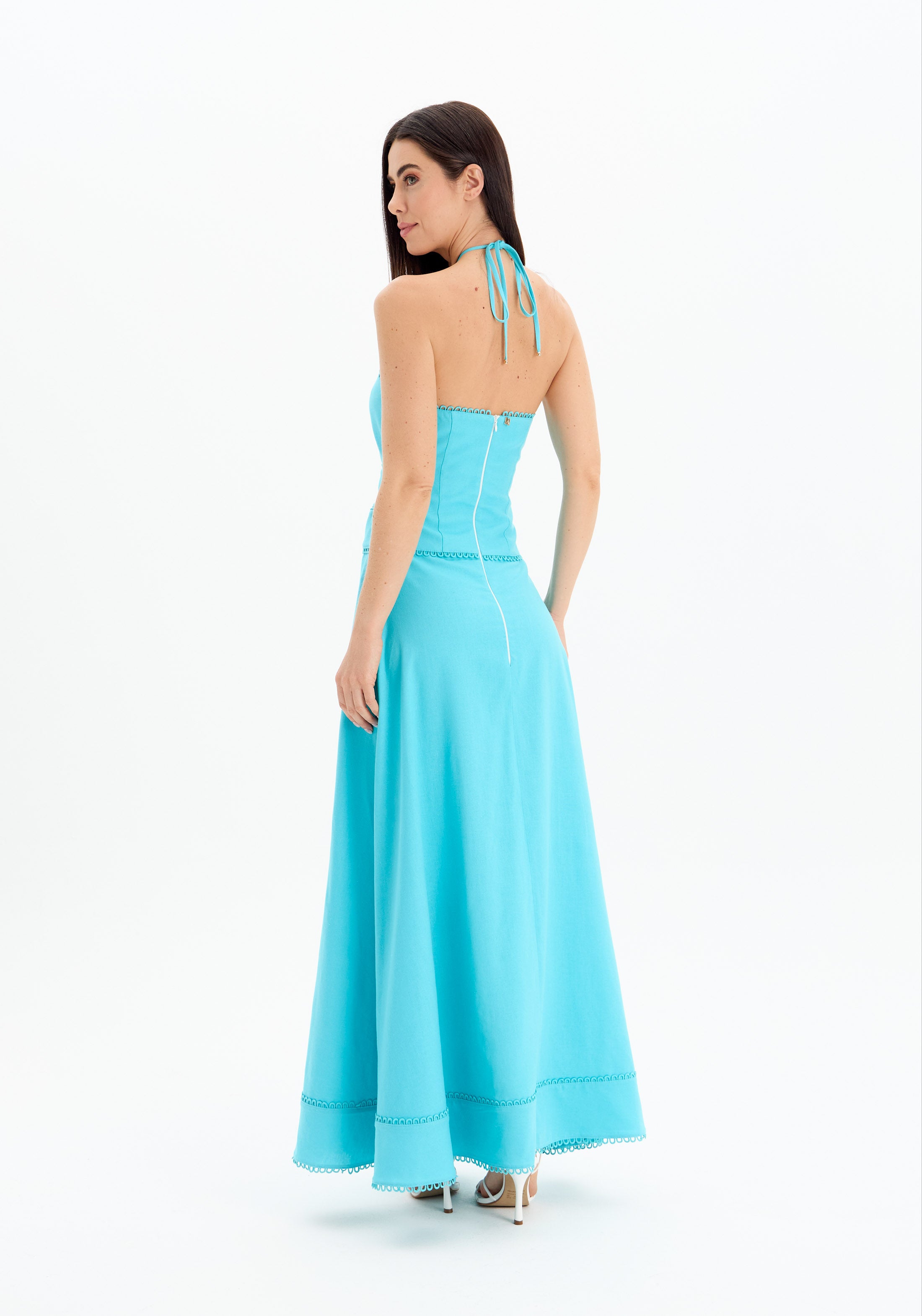 AMAR STRAPLESS SUPER MIDI DRESS