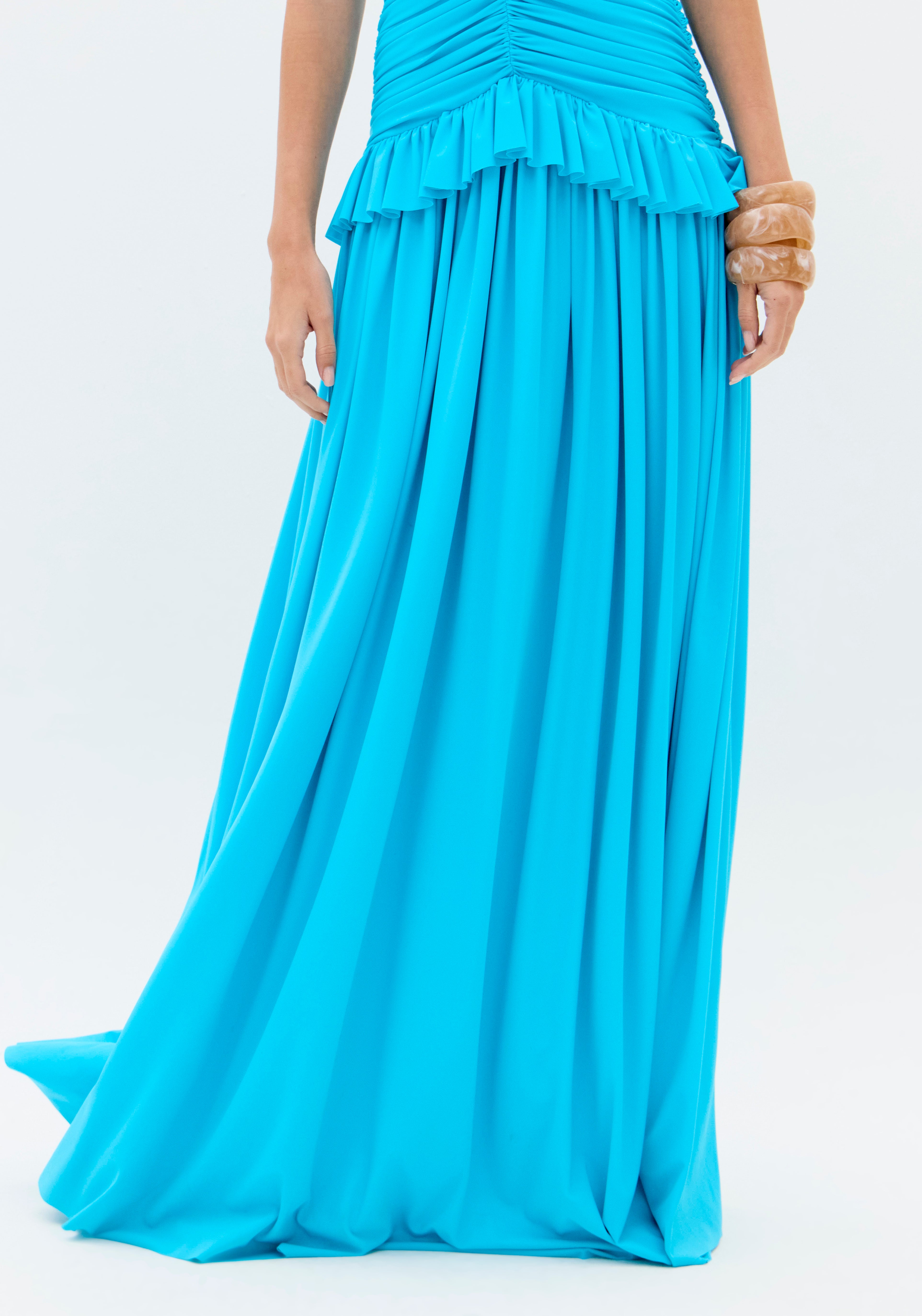 LP LONG STRAPLESS GOWN