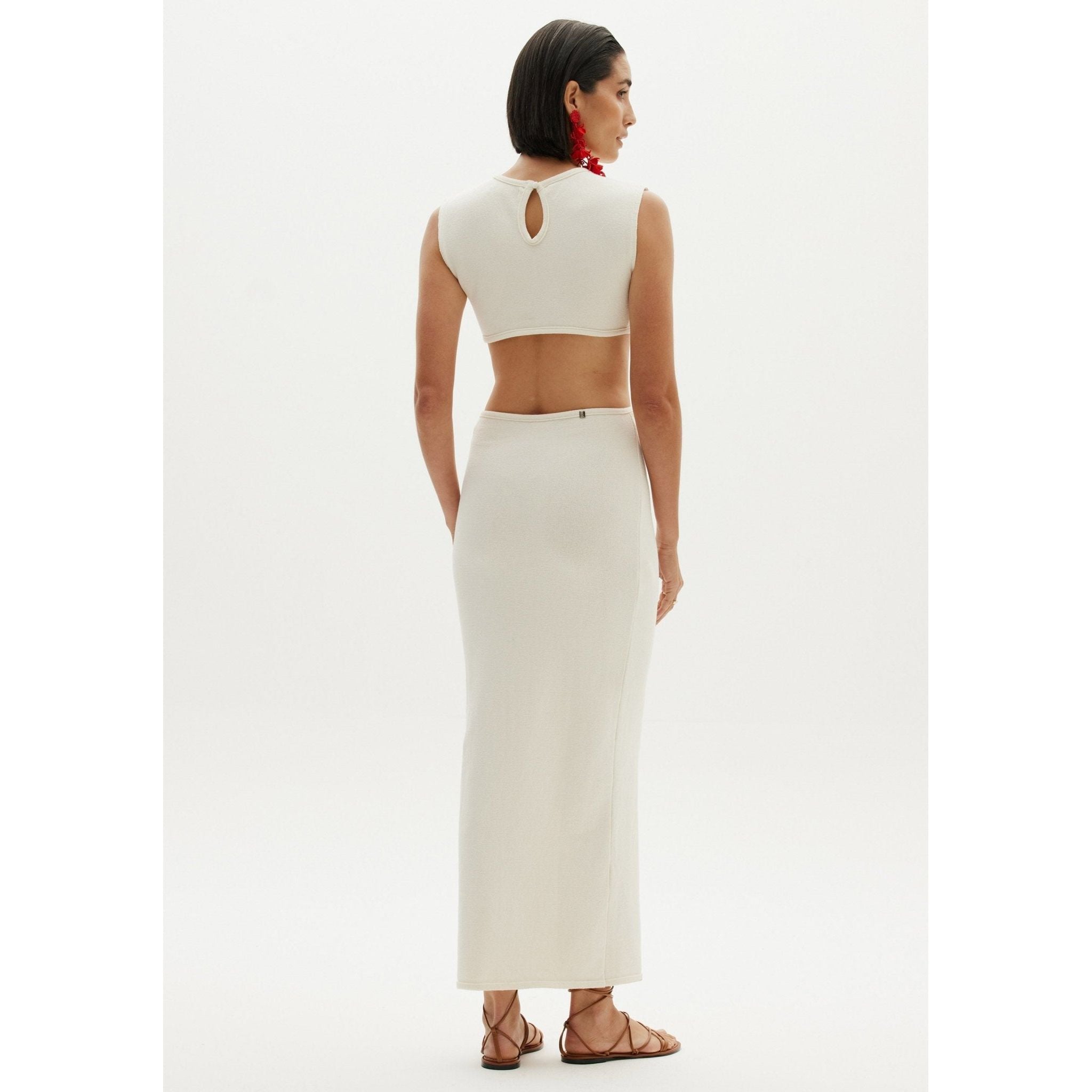 AMAR BODYCON WHITE DRESS
