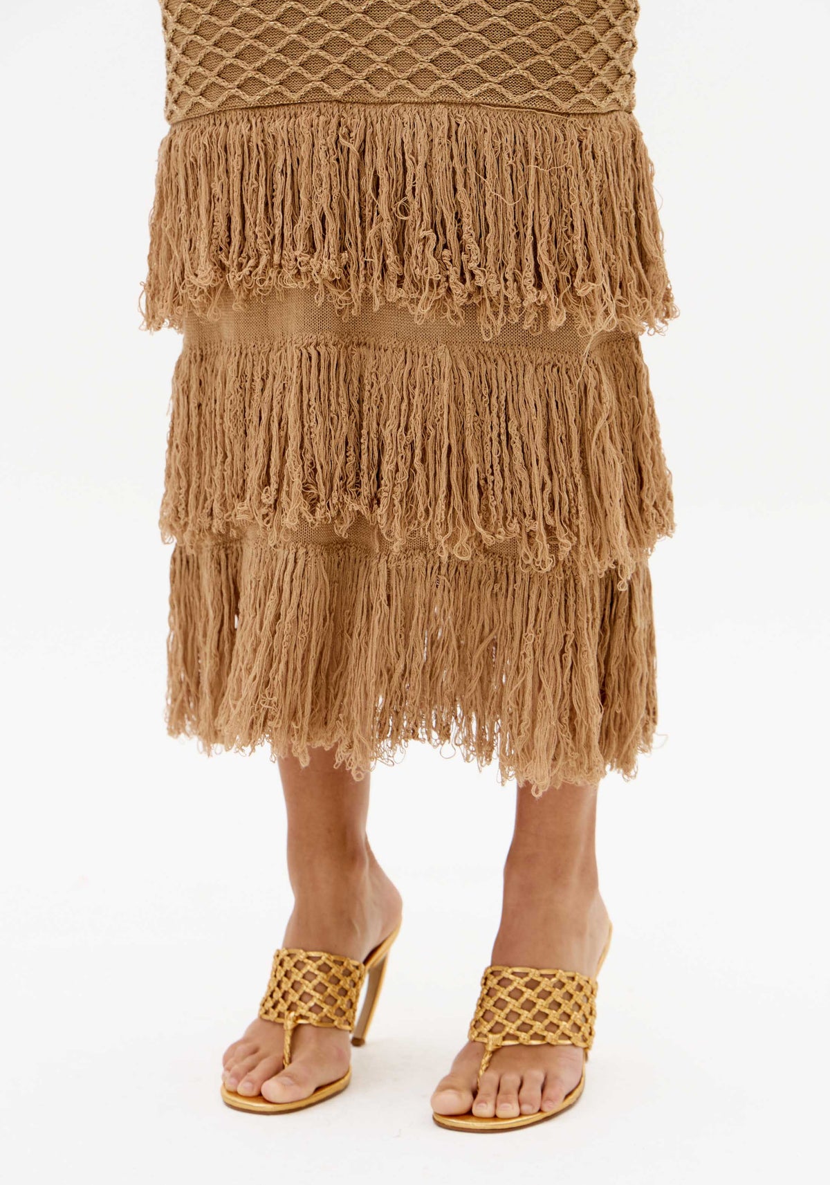 LP FRINGE GOLD DRESS