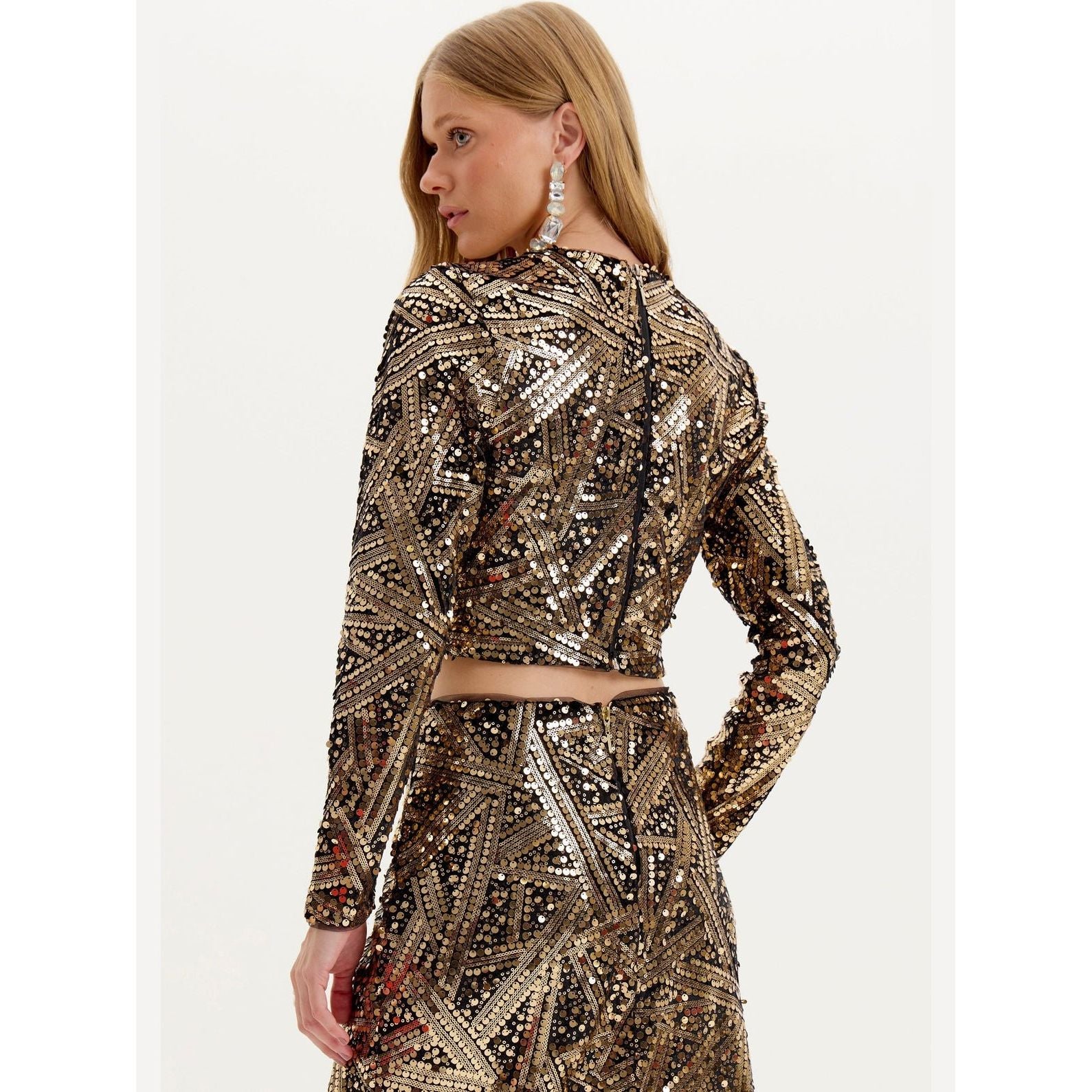 AMAR SEQUIN MATCHING SET