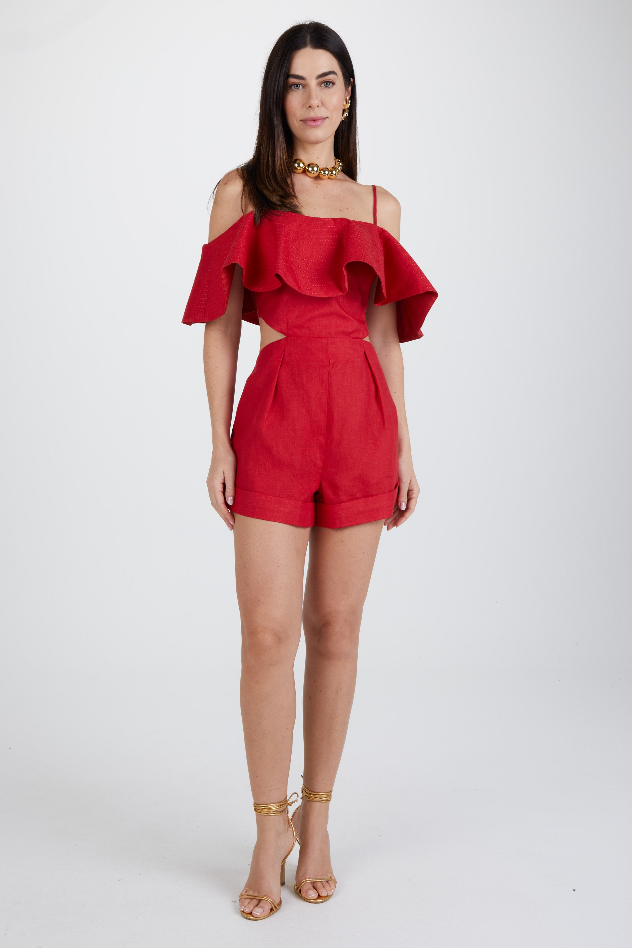 AMAR RED ROMPER