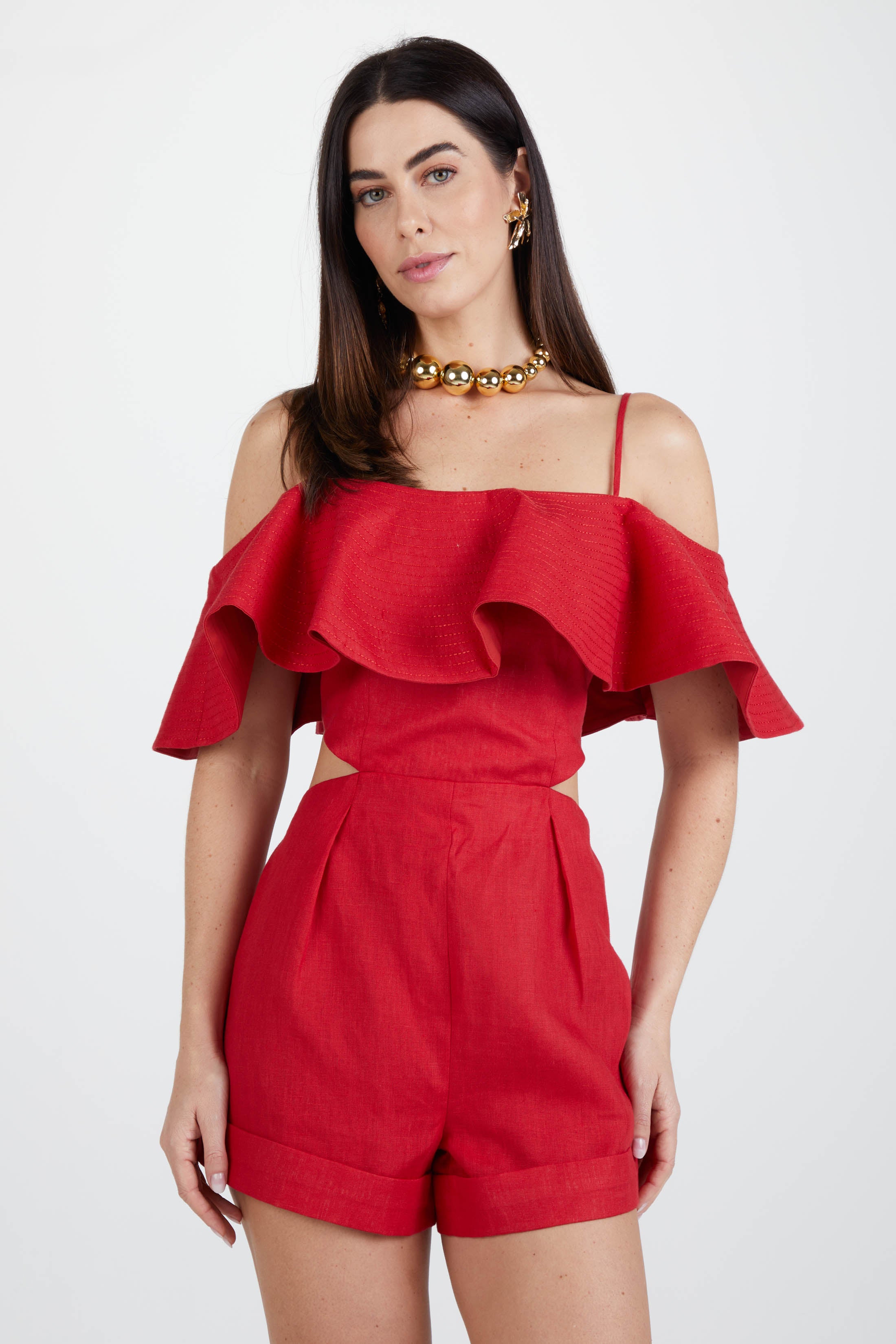 AMAR RED ROMPER