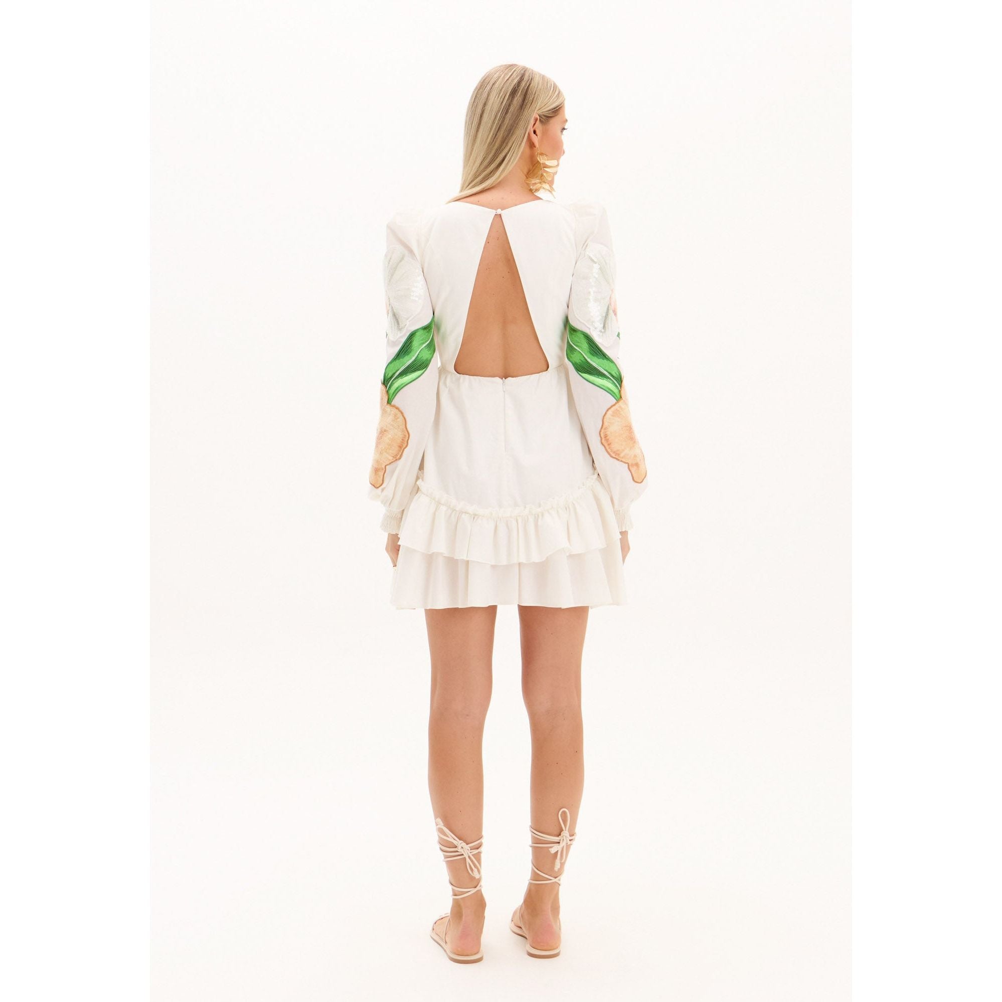 AMAR AMAPOLA PUFFY SLEEVES DRESS