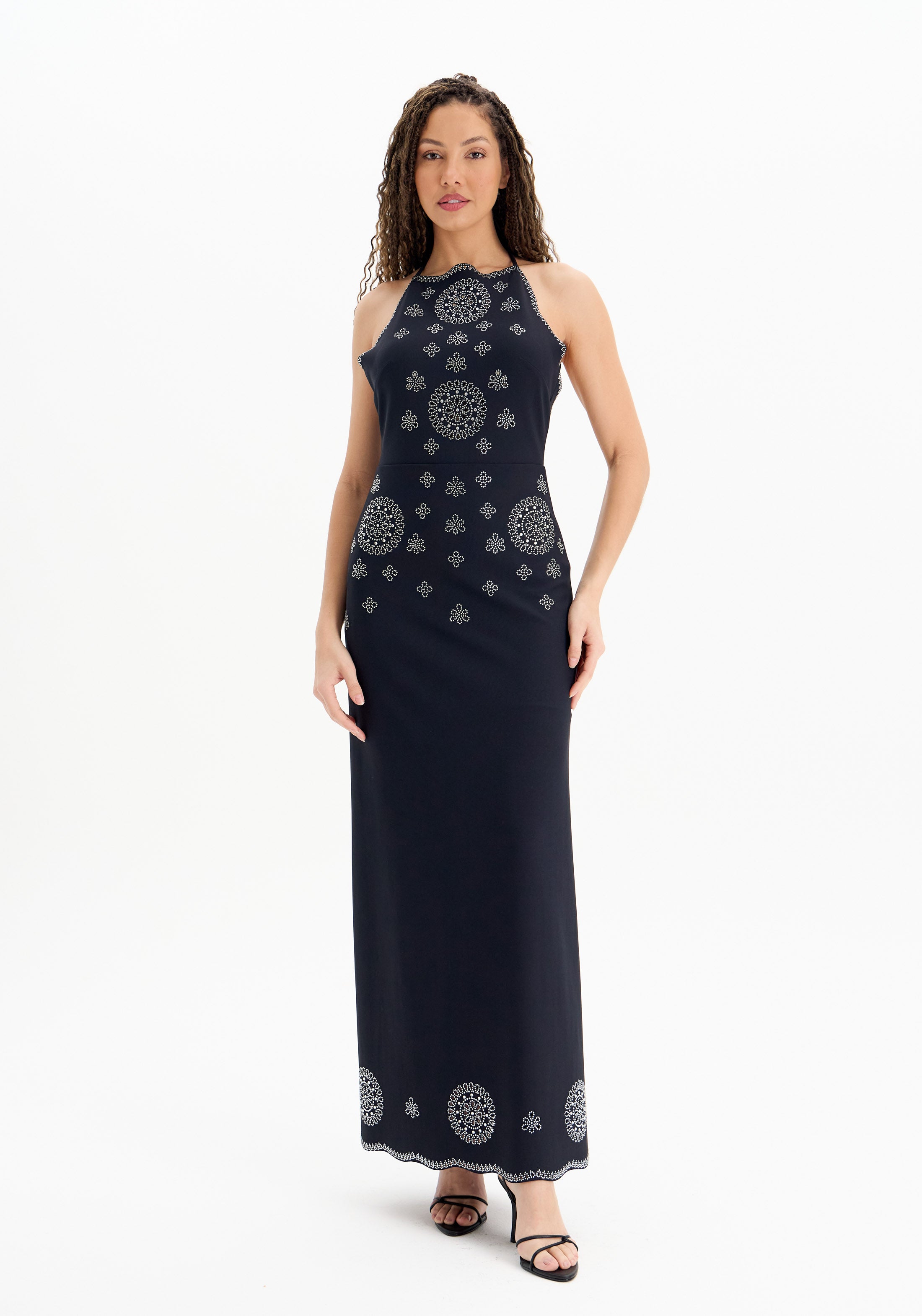 AMAR BACKLESS LONG DRESS