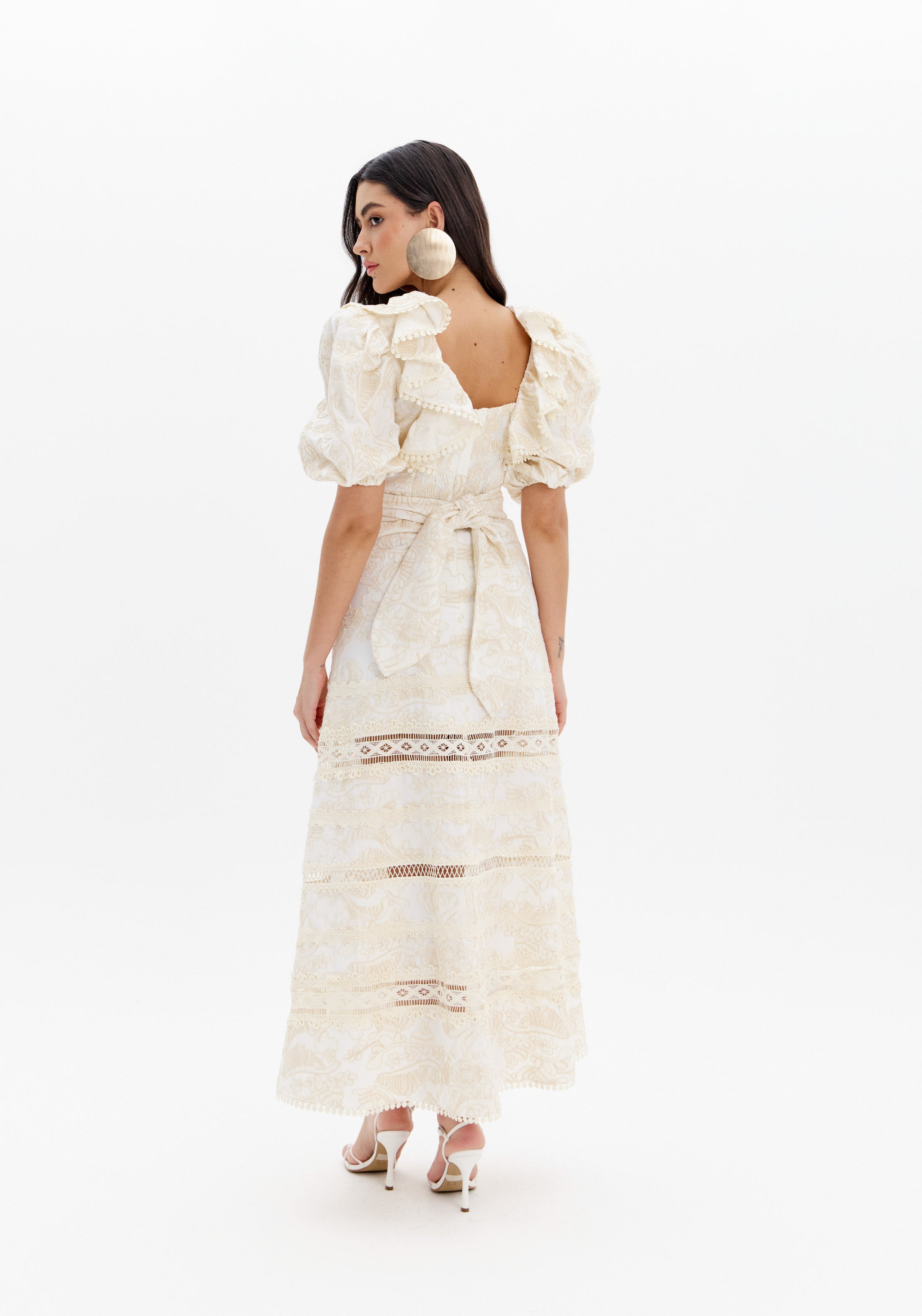 AMAR PUFFY SLEEVES DRESS