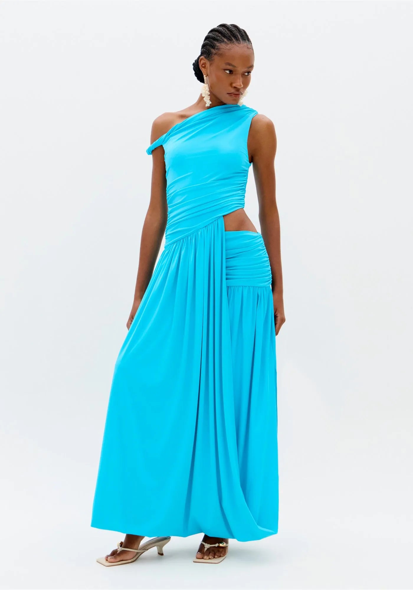 LP ONE-SHOULDER DRESS WITH TWIST