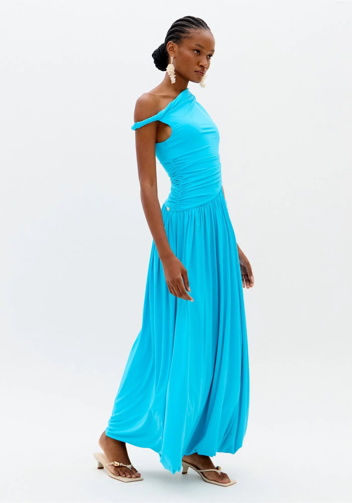 LP ONE-SHOULDER DRESS WITH TWIST