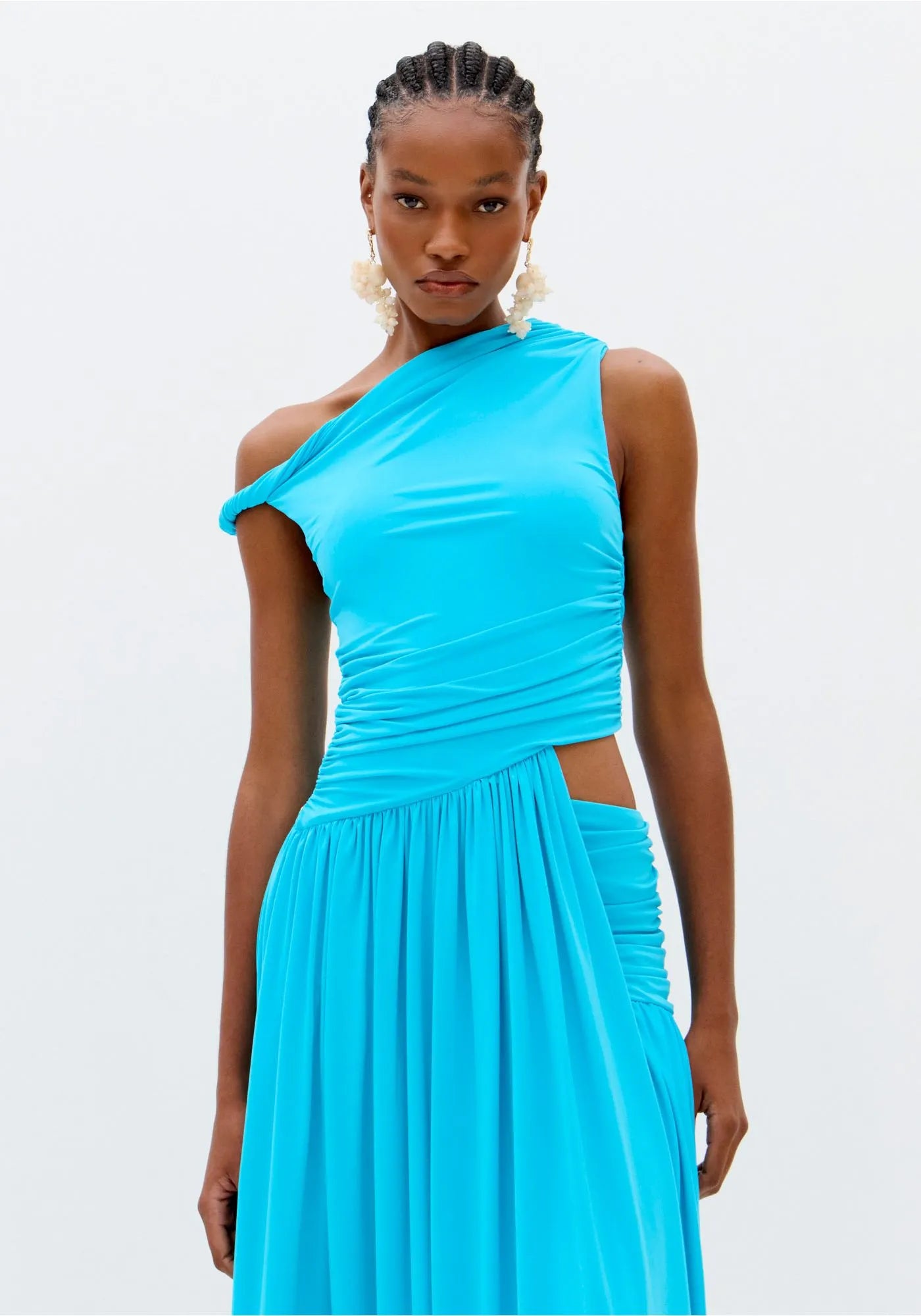 LP ONE-SHOULDER DRESS WITH TWIST