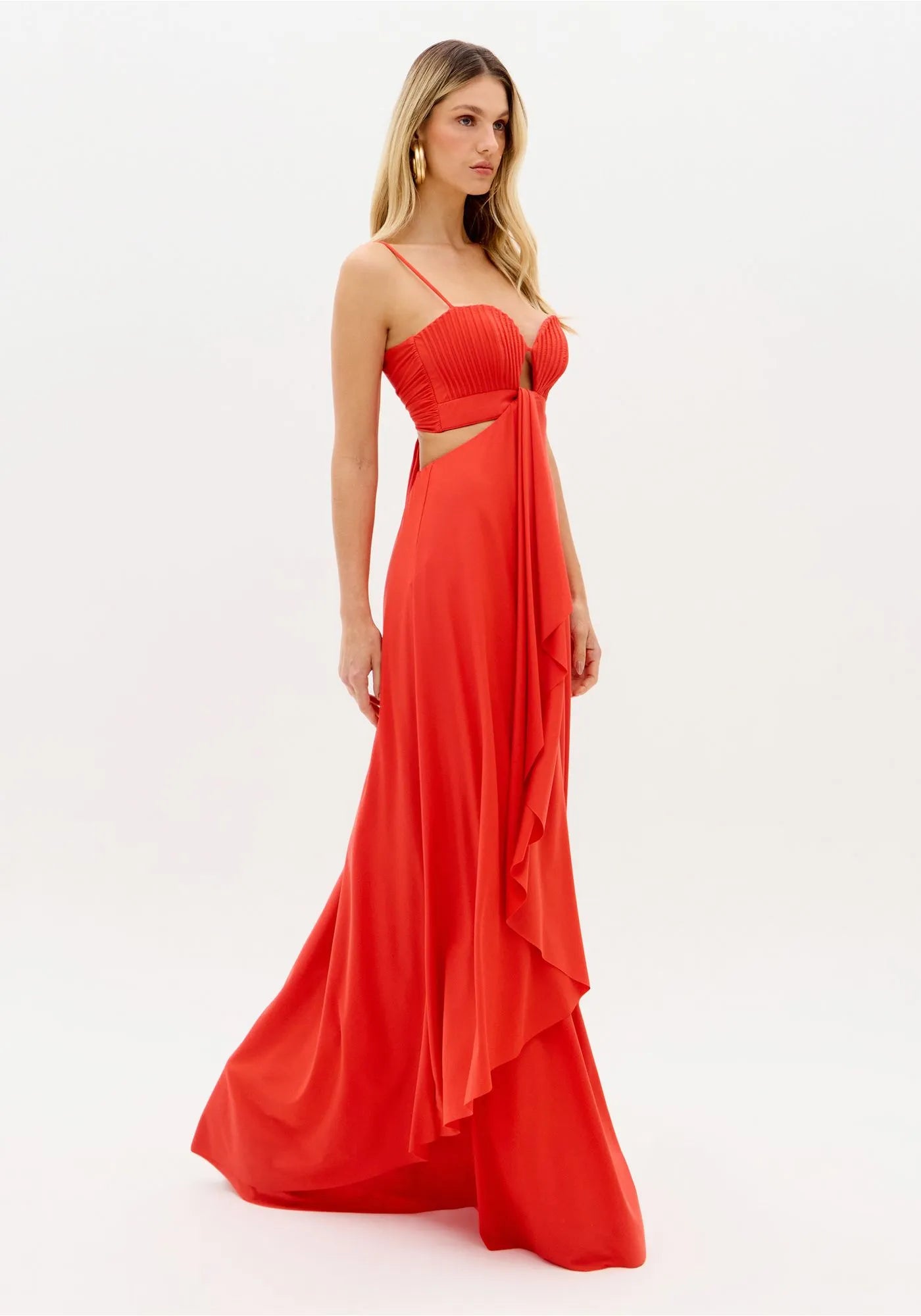 LP LONG STRAP DRESS WITH CUT-OUT