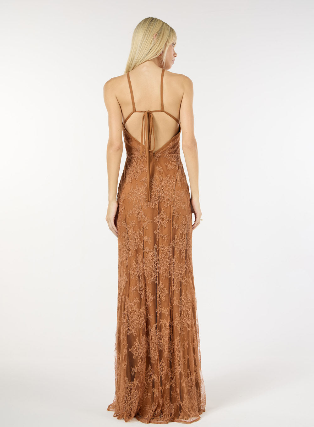 SK LACE LONG DRESS