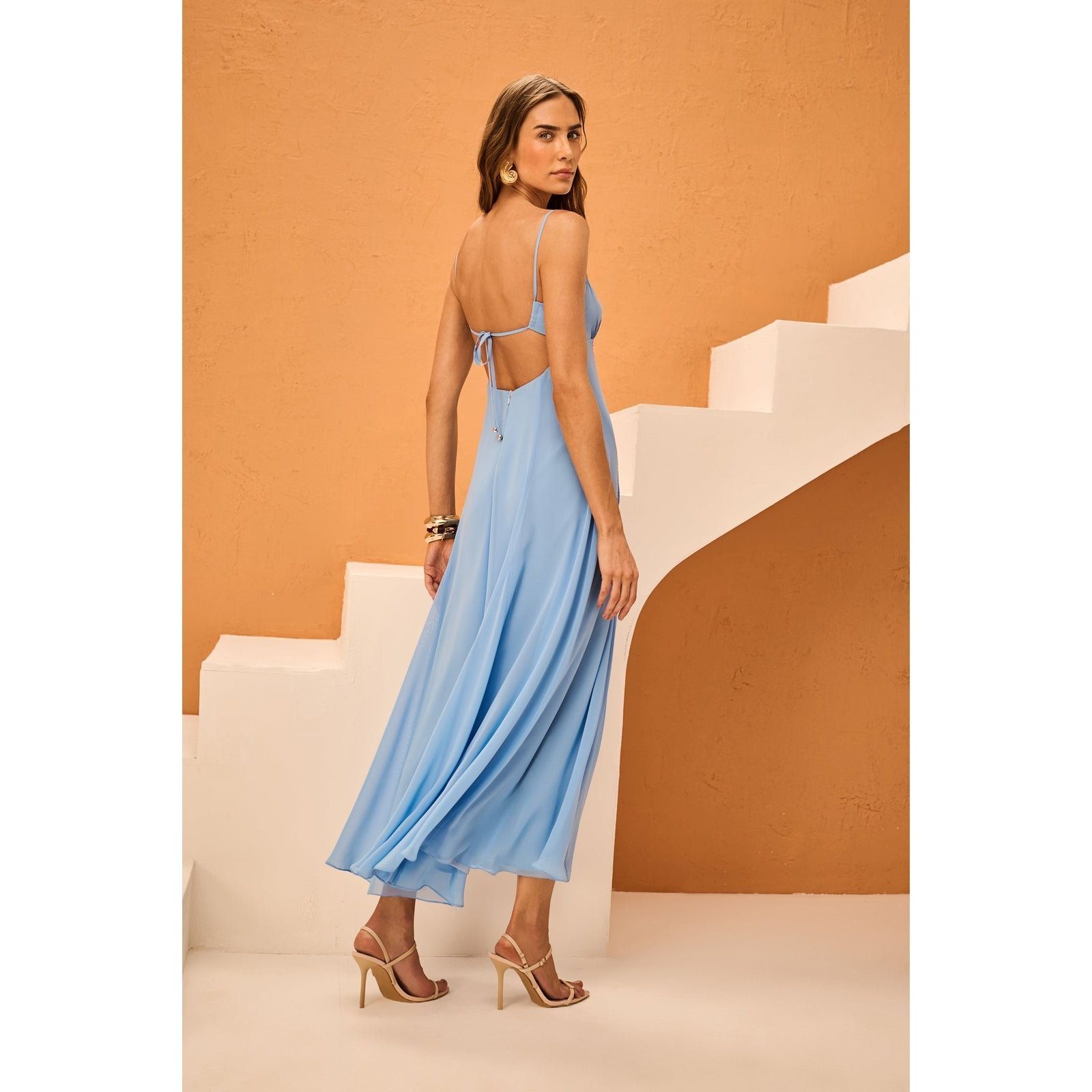 SK LONG BLUE DRESS