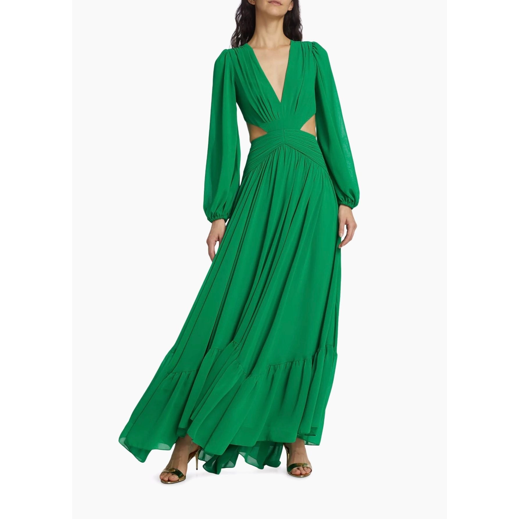 PB LONG SLEEVE CUT OUT GOWN