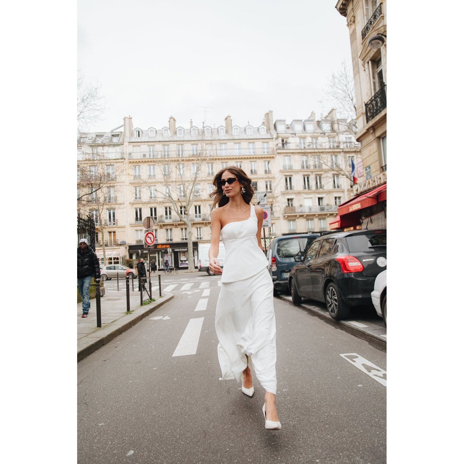 CLASSIC ONE SHOULDER WHITE SET