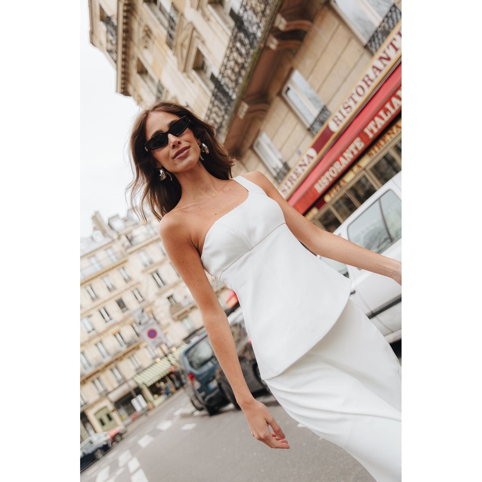 CLASSIC ONE SHOULDER WHITE SET